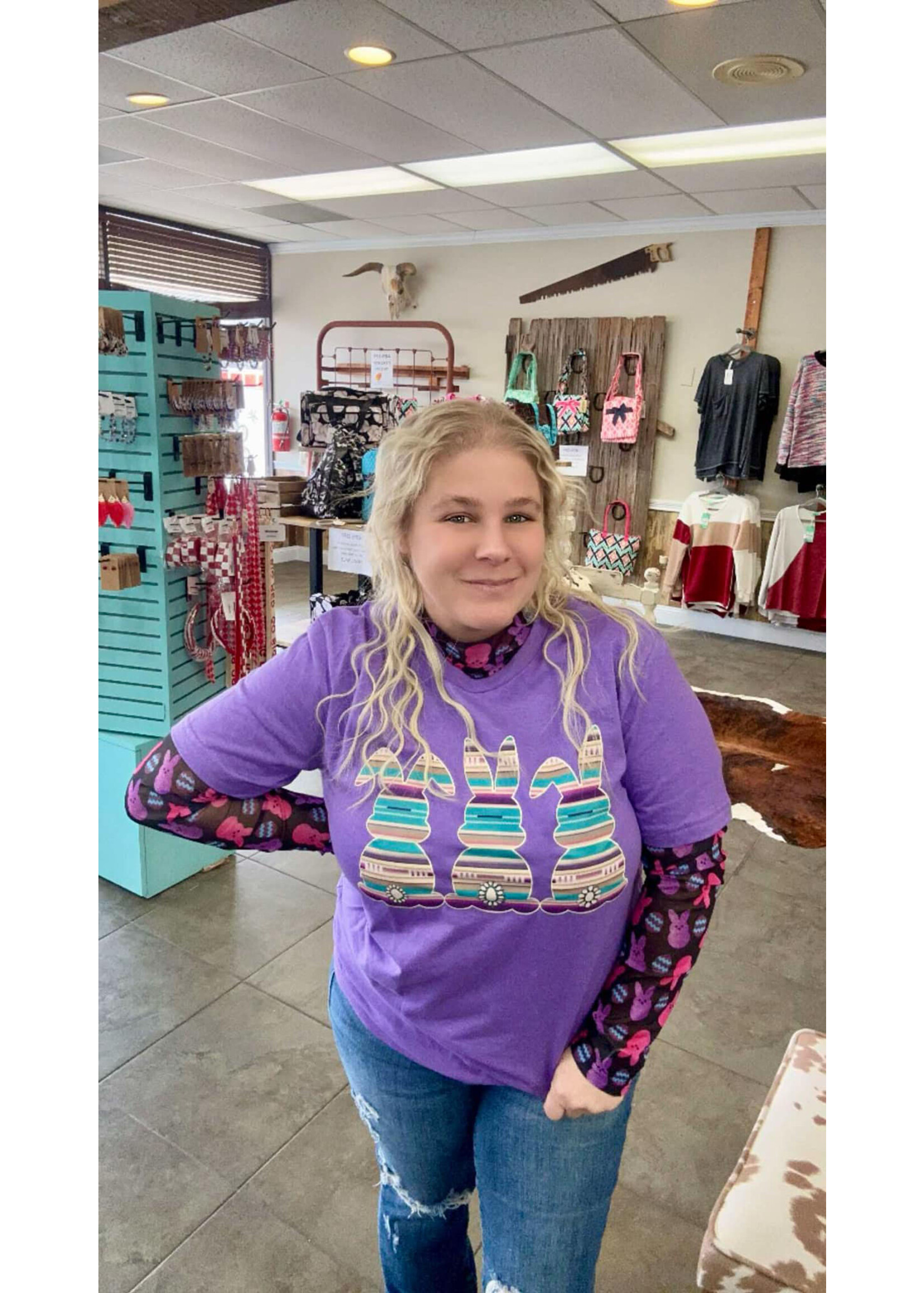 Sterling kreek Serape Bunny Tee