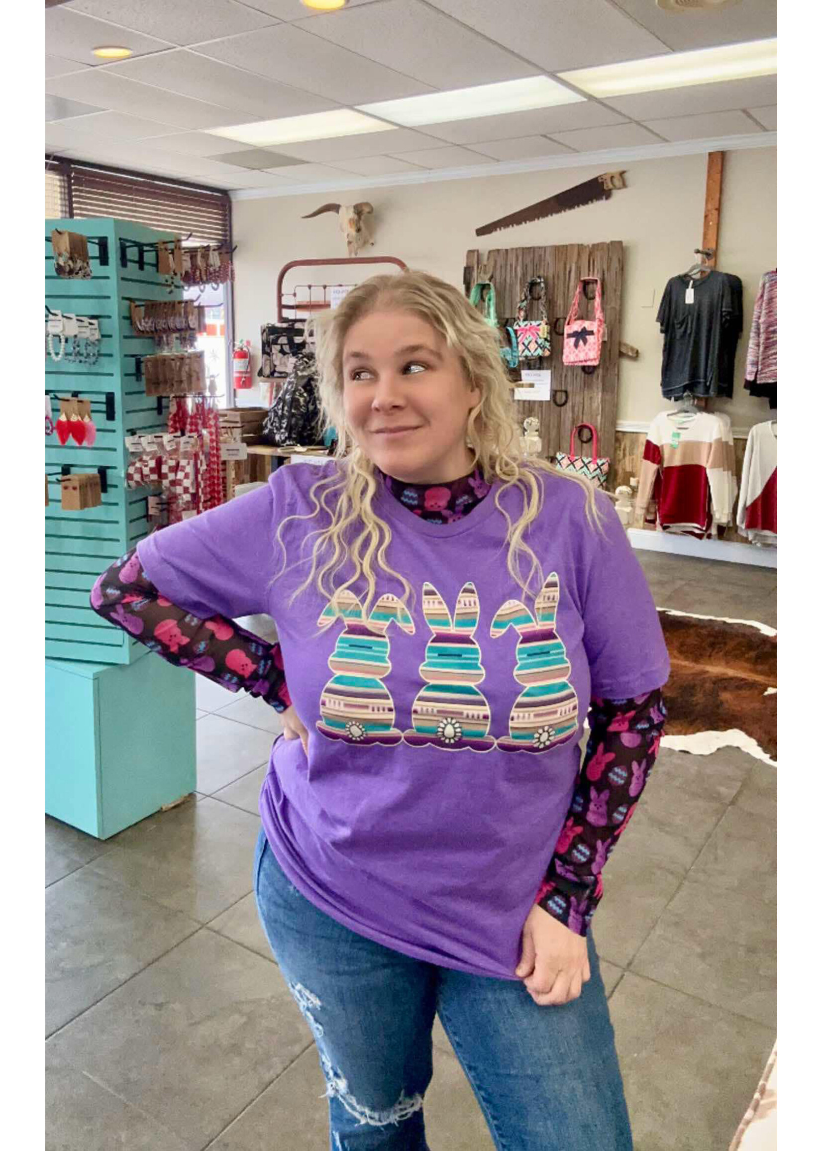 Sterling kreek Serape Bunny Tee