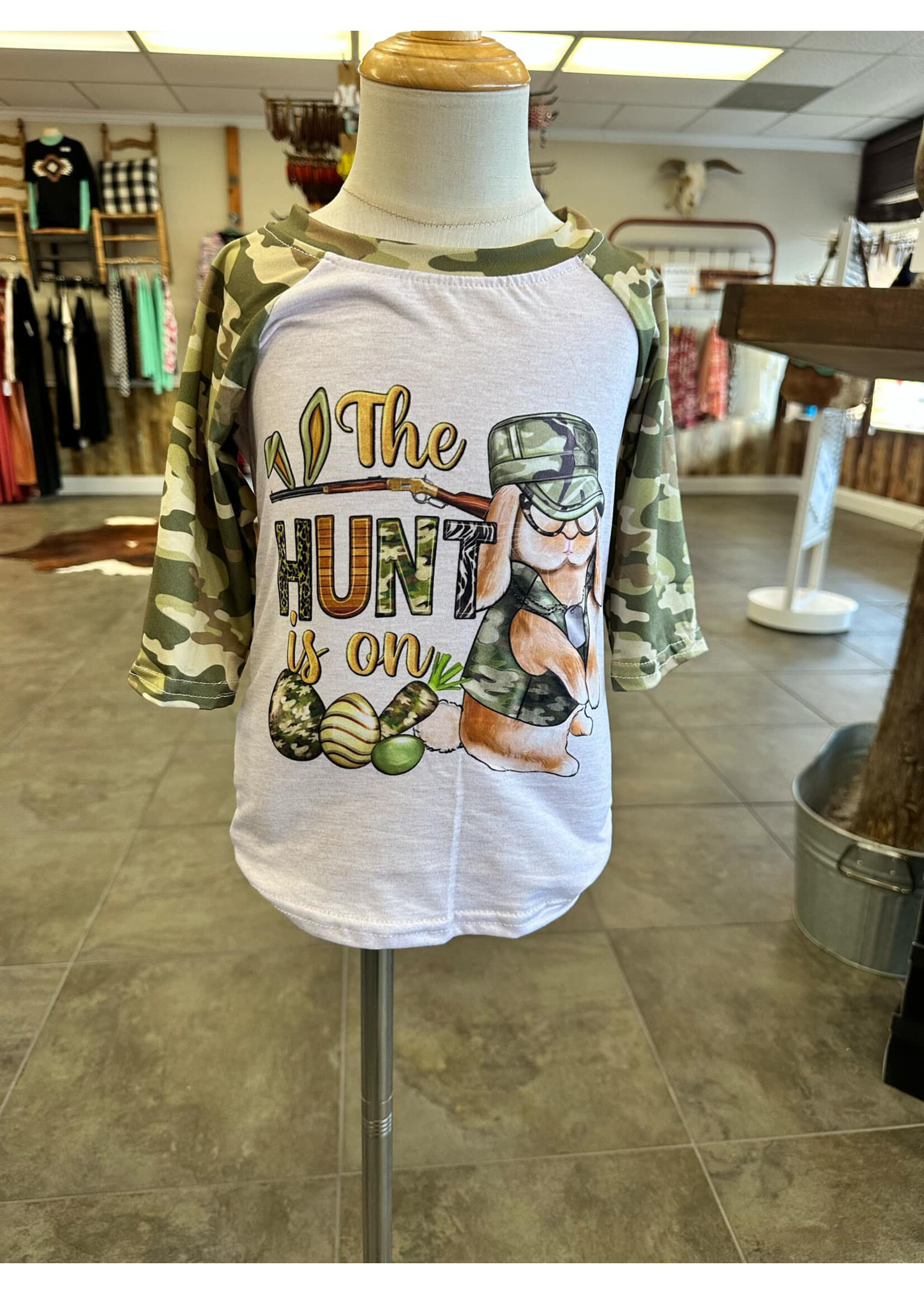 Clover Cottage Egg Hunt Boys Raglan