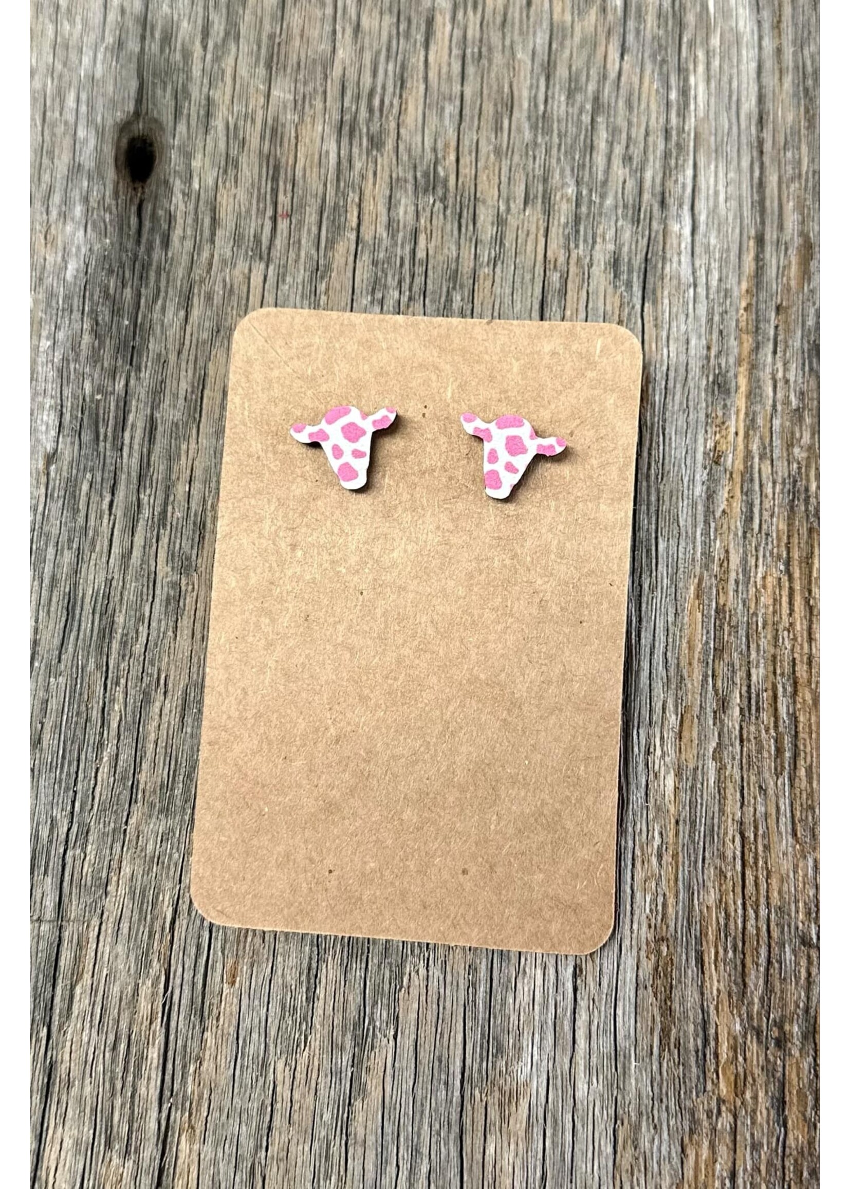 Cow Stud Earrings (Several Colors)