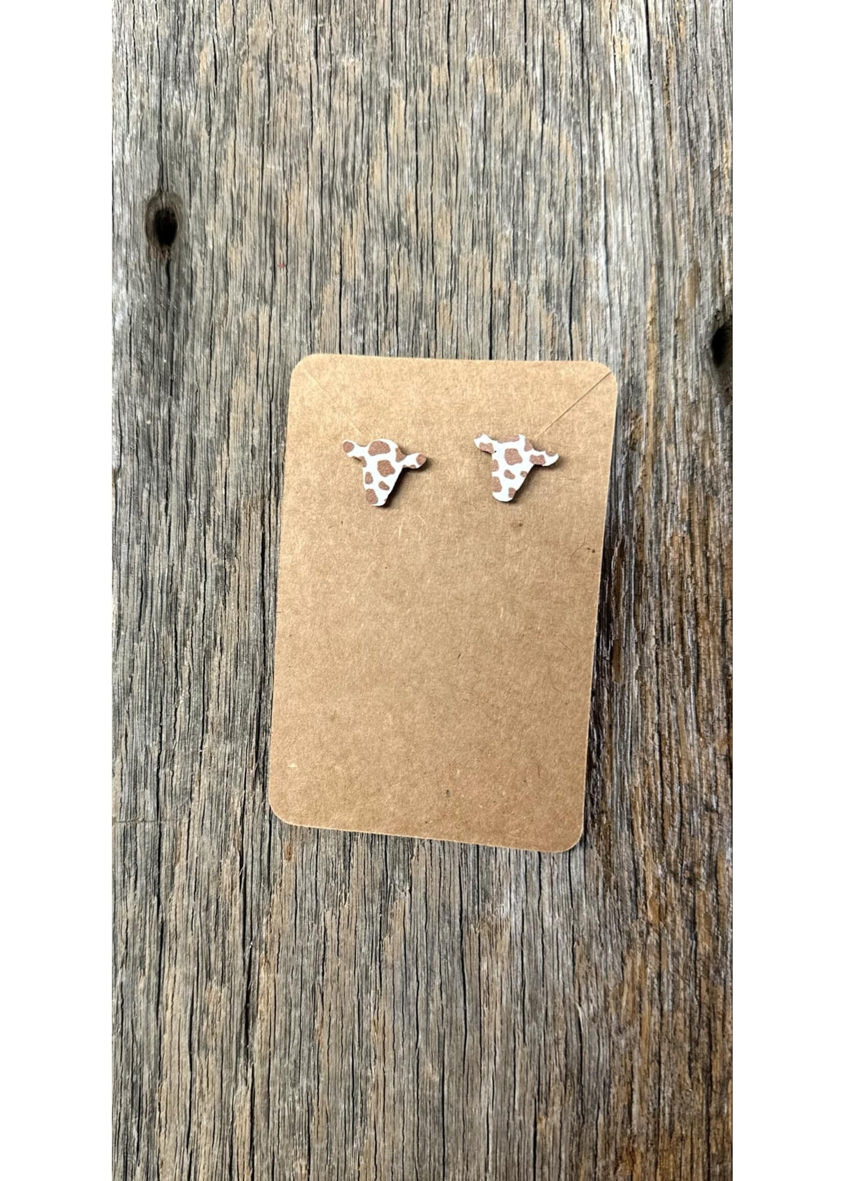 Cow Stud Earrings (Several Colors)