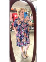 Hemish Navy Floral Dress