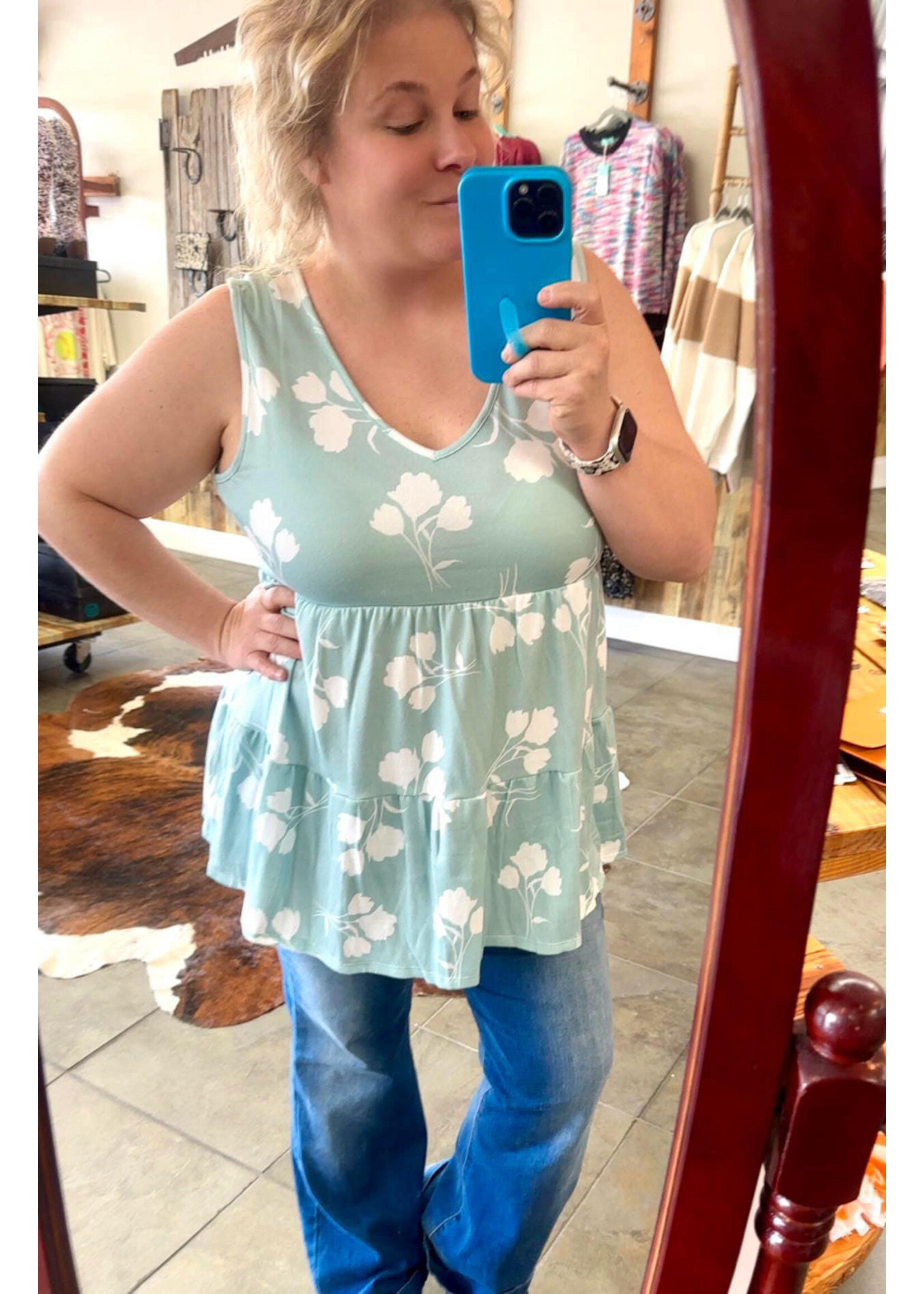 Hemish Rose Mint Tank