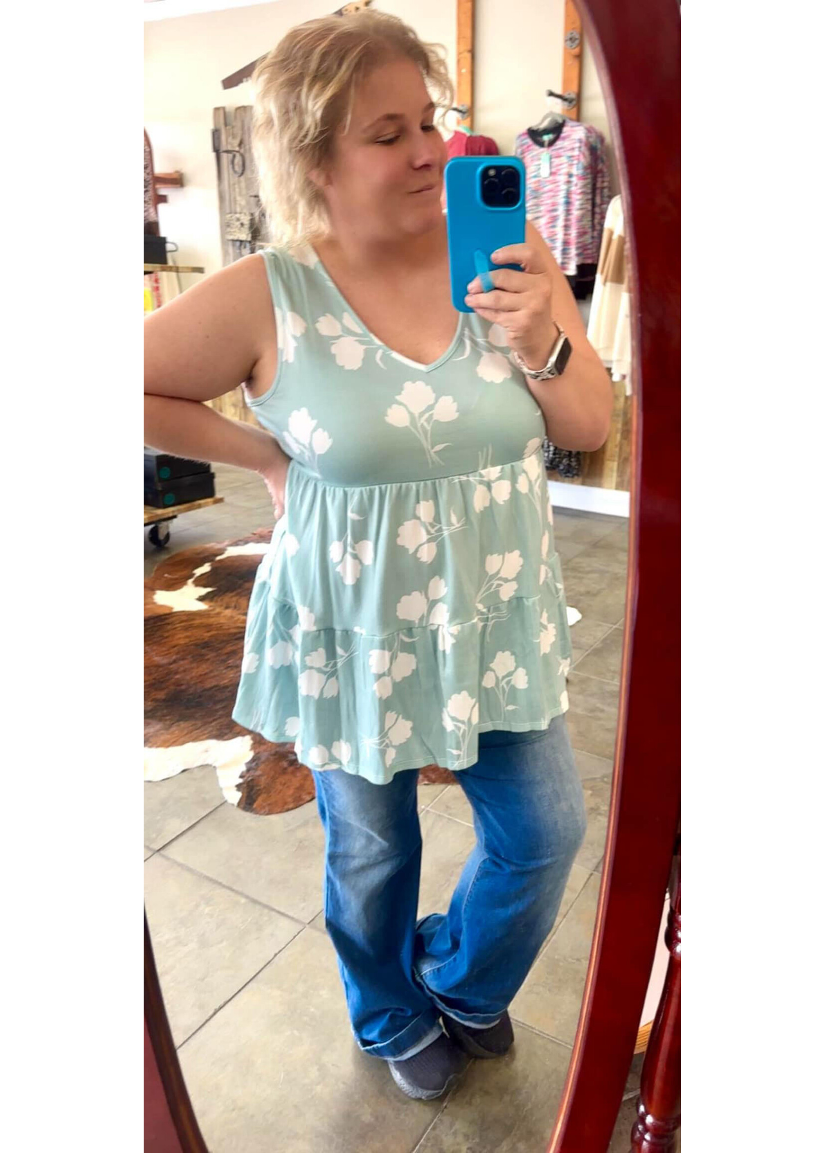 Hemish Rose Mint Tank