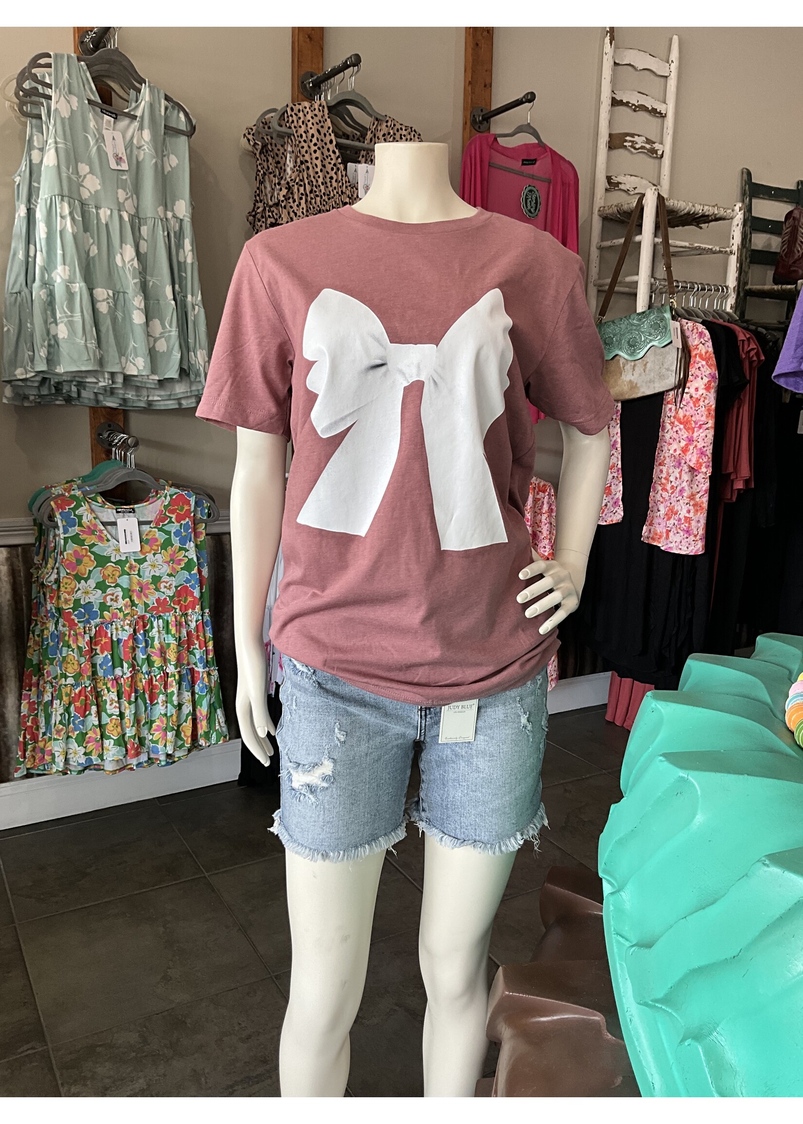 Muave Medium Bow Tee