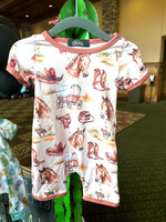 Clover Cottage Horse & Wagon Romper
