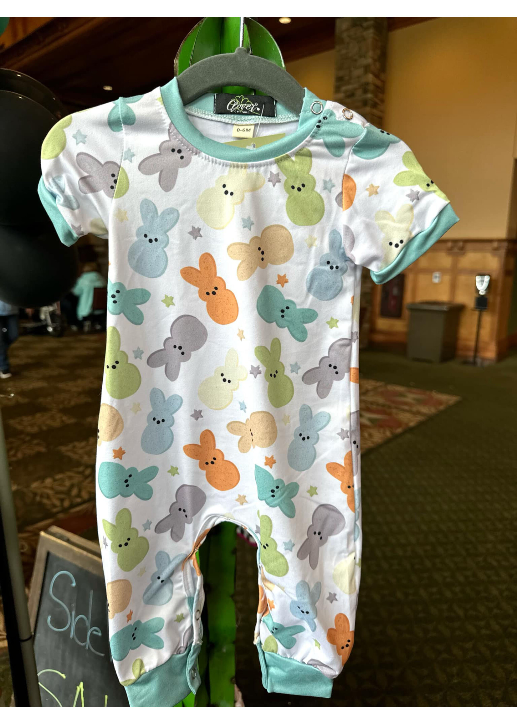 Clover Cottage Peep Boy Romper