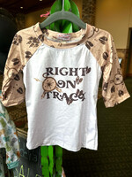Clover Cottage Track Boy Raglan