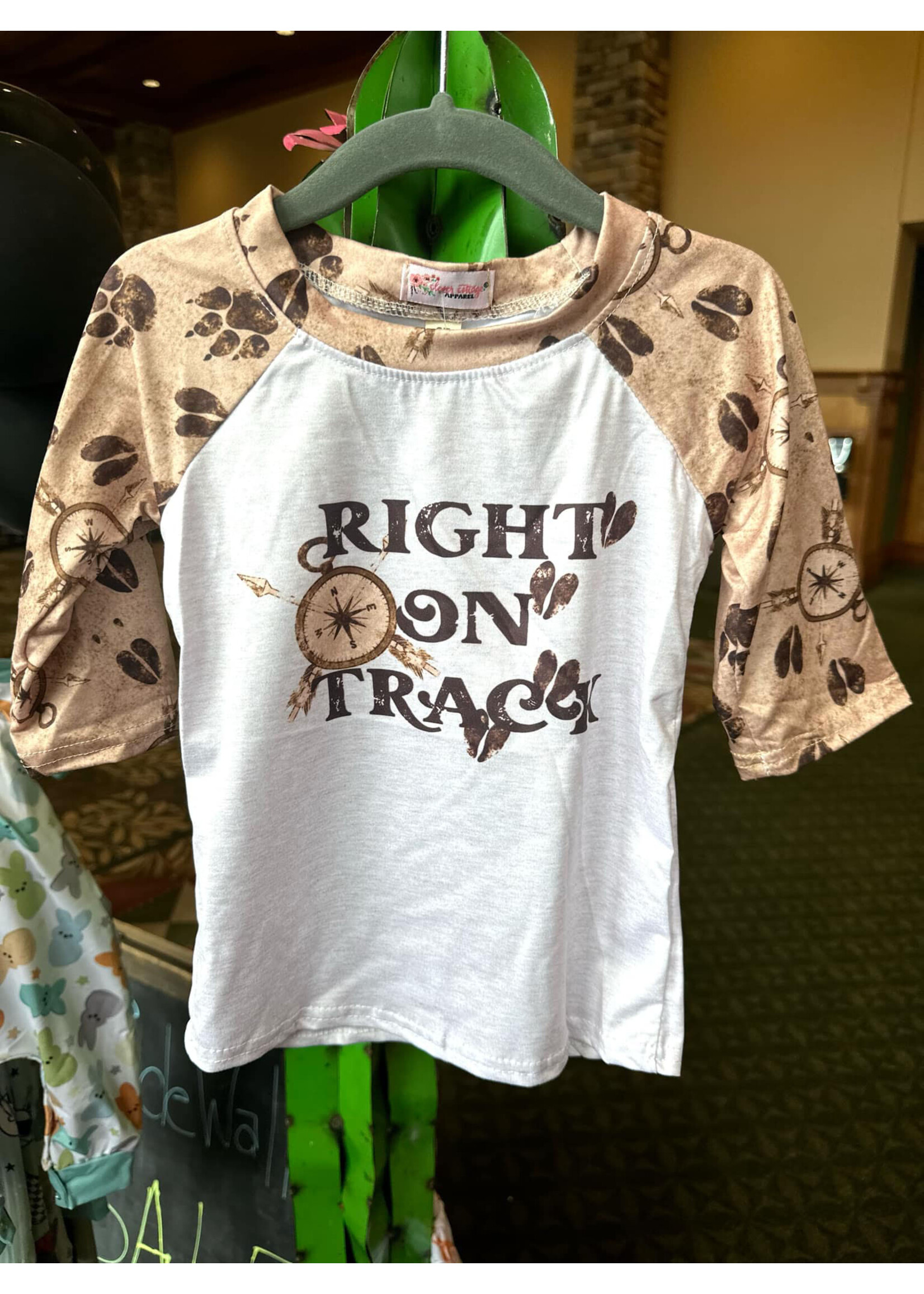 Clover Cottage Track Boy Raglan