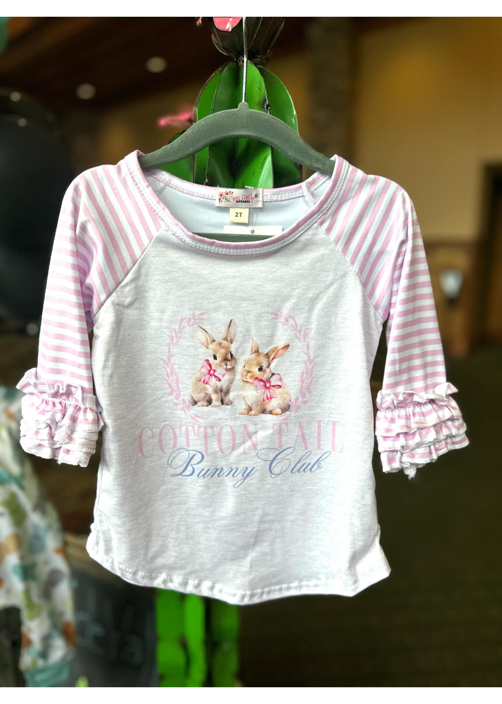 Clover Cottage Bunny Club Girls Raglan