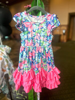 Clover Cottage Royal Coquette Maxi Dress 2T