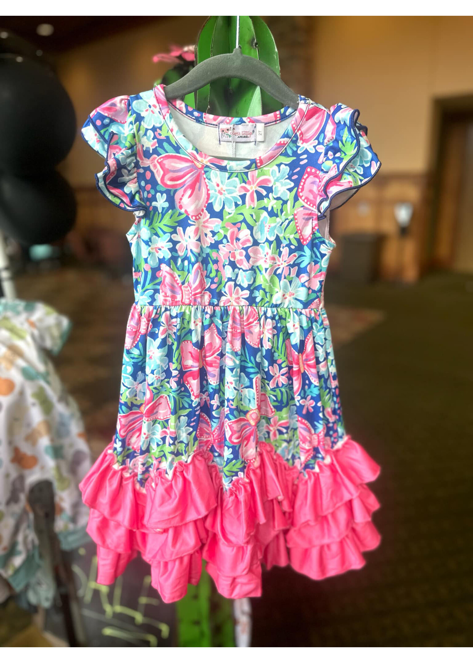Clover Cottage Royal Coquette Maxi Dress 2T