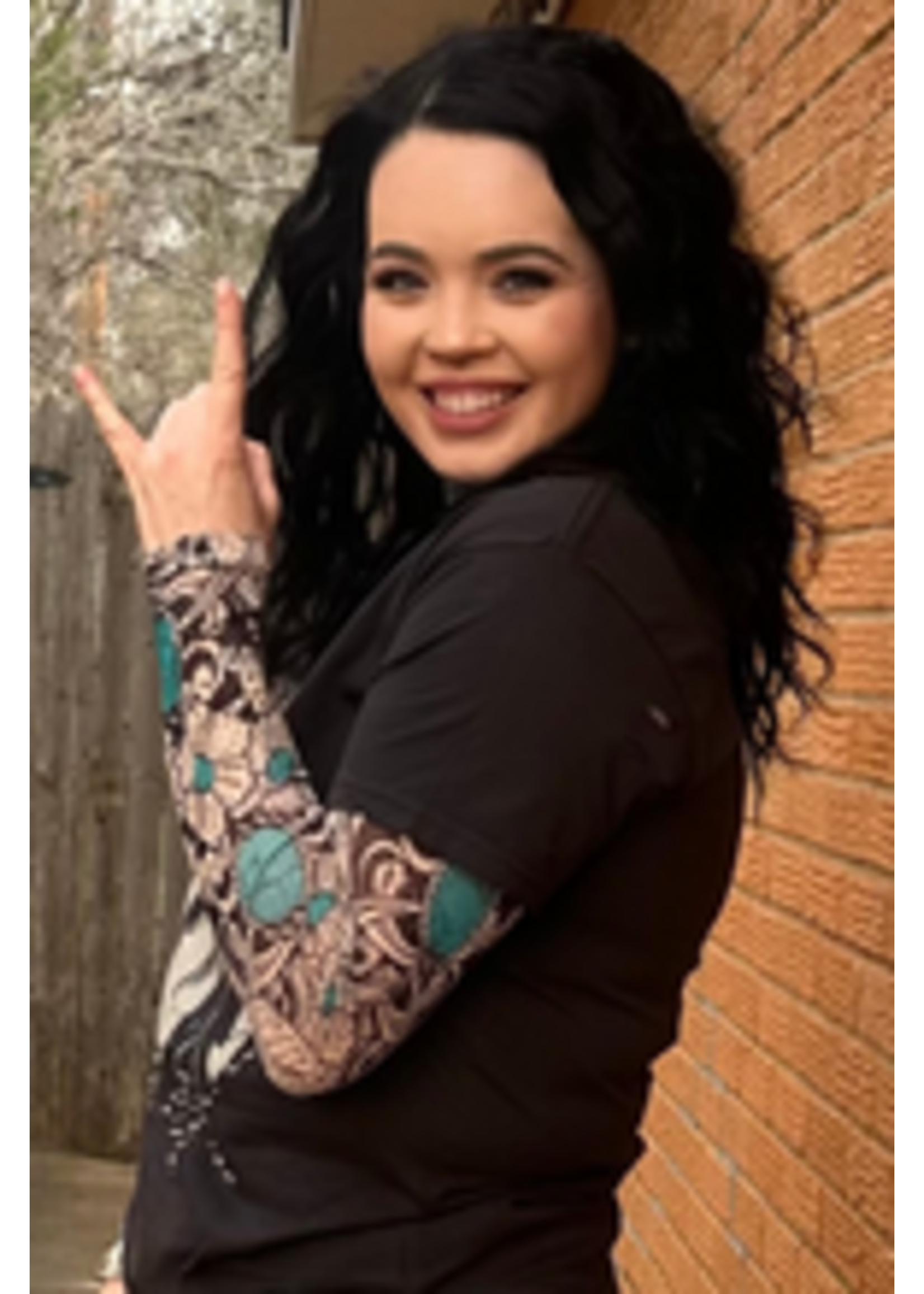 Sterling kreek Tattoos On This Town Mesh Top