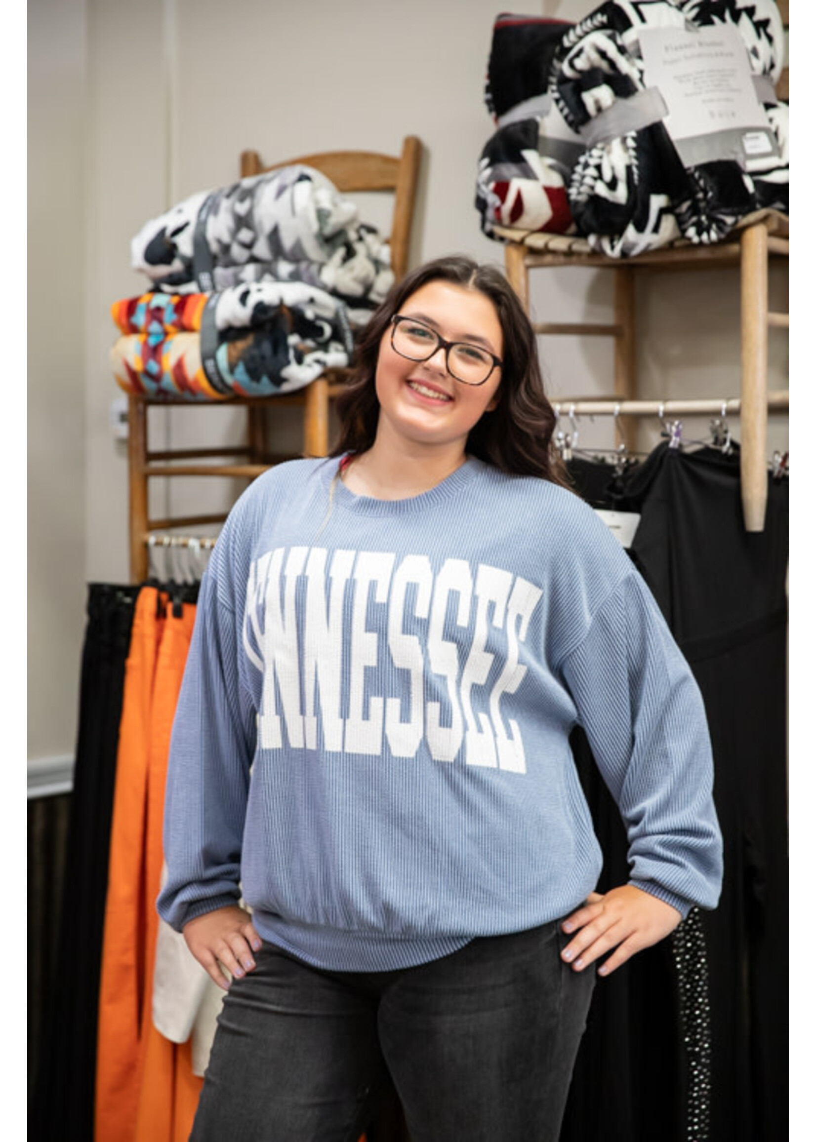Oversized TN Crewneck Blue