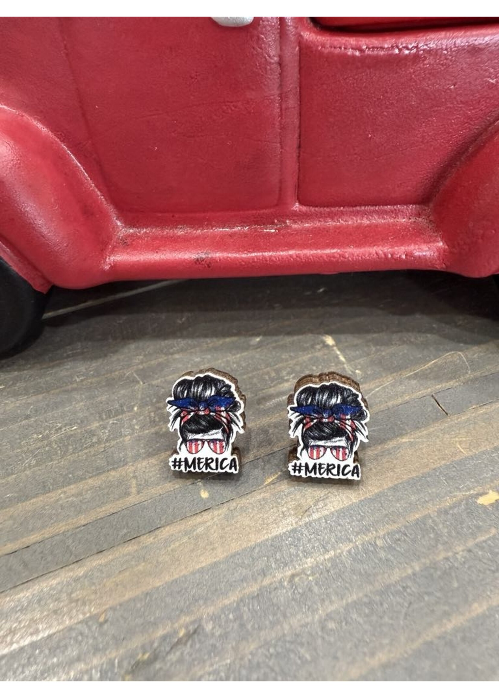 Patriotic Stud Earrings