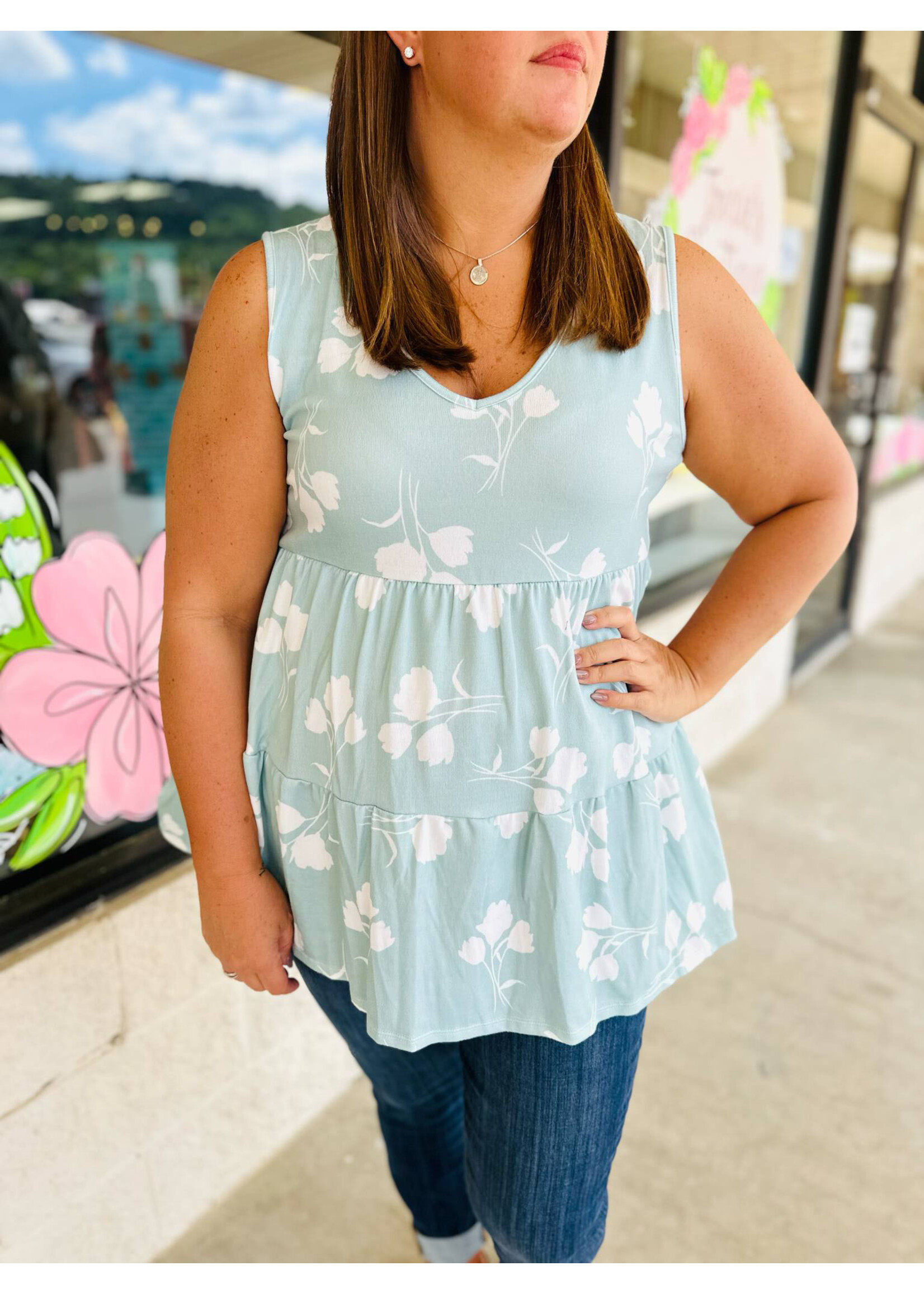Hemish Rose Mint Tank