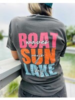 Boat Sun Lake Tee