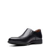 Clarks Whiddon Plain heren Oxford instapschoen Whiddon Plain, Zwart leder , 39 EU