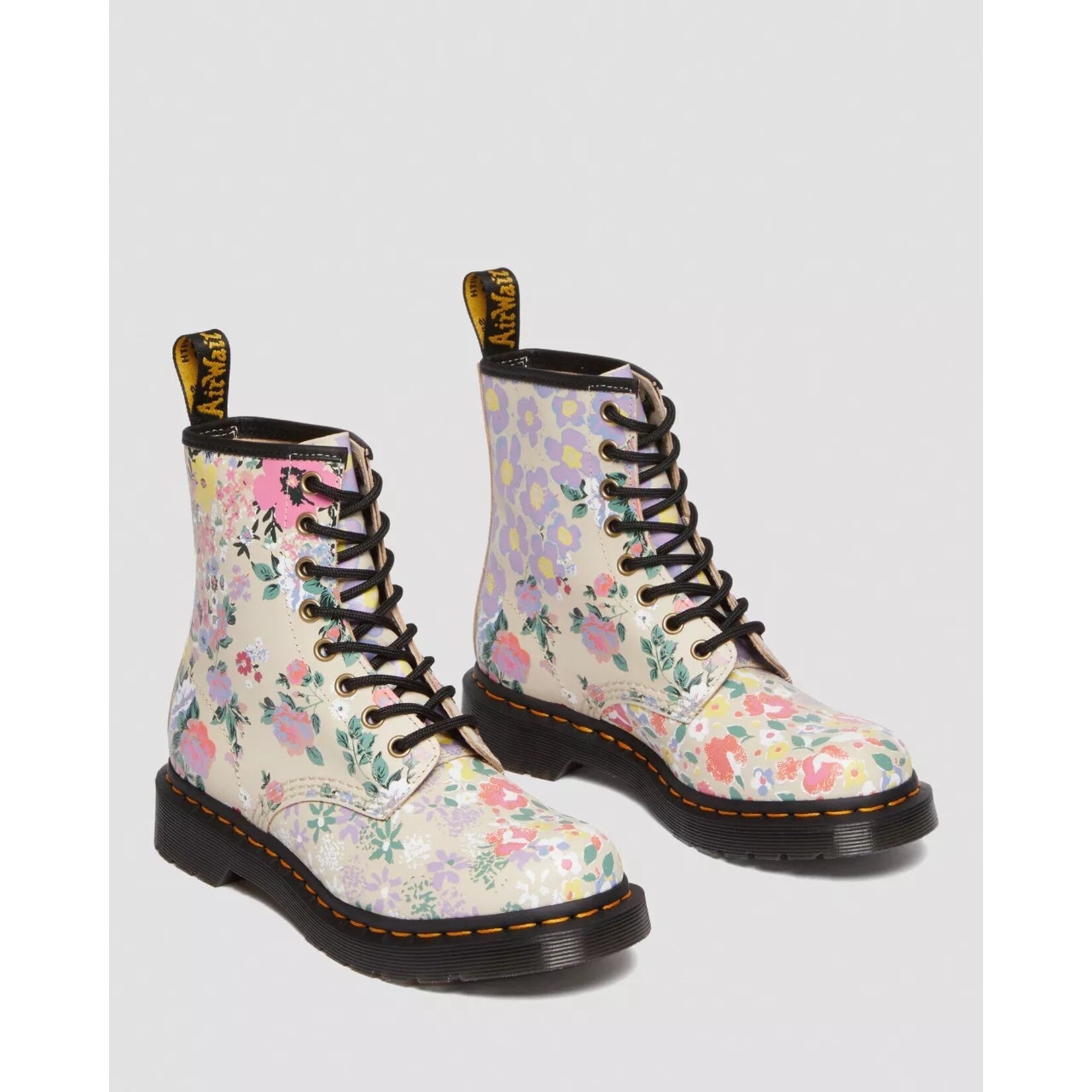 Doc Martens DOC MARTENS 1460 Floral Parchment Beige Boot