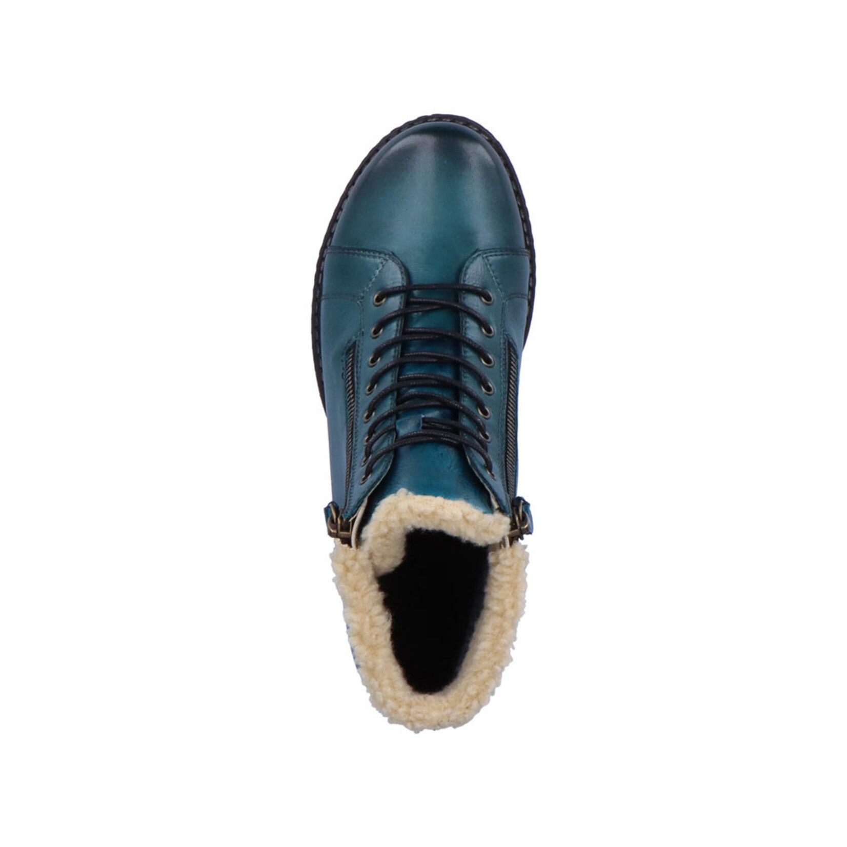 Remonte REMONTE D4372-12 Lace Bootie (Fur Trim)