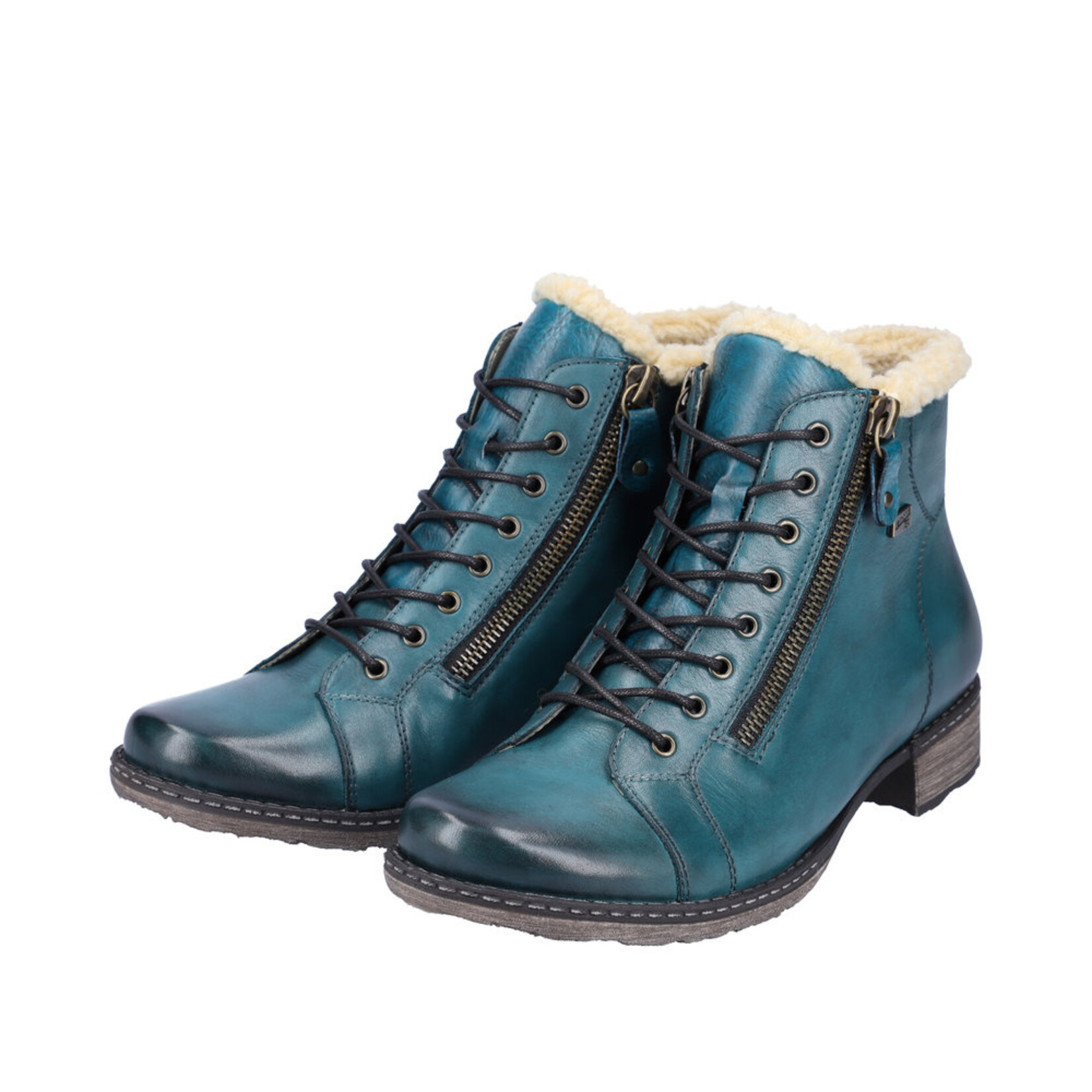 Remonte REMONTE D4372-12 Lace Bootie (Fur Trim)