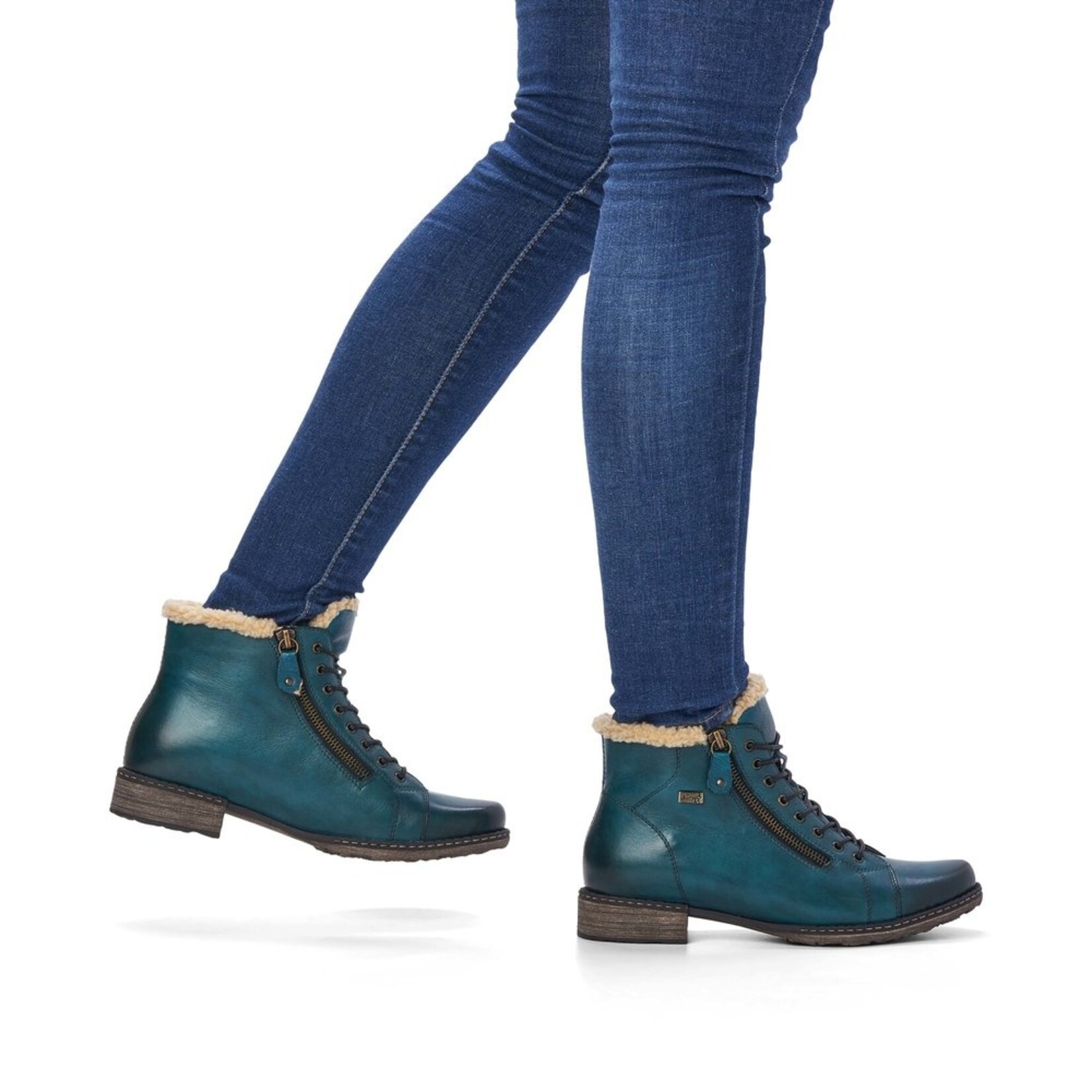 Remonte REMONTE D4372-12 Lace Bootie (Fur Trim)