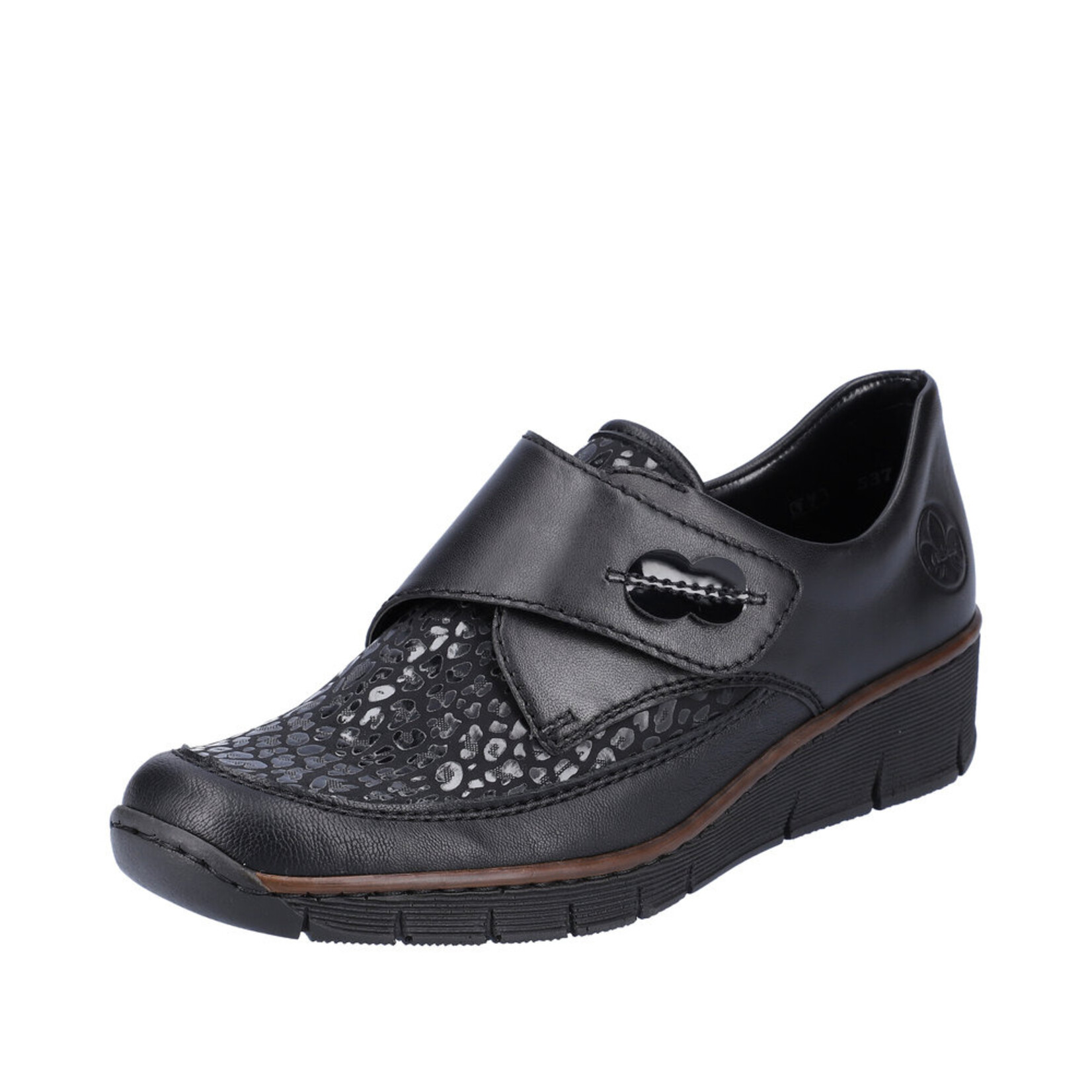 Rieker RIEKER 537C0-00 Wedge Slip-On (Velcro)