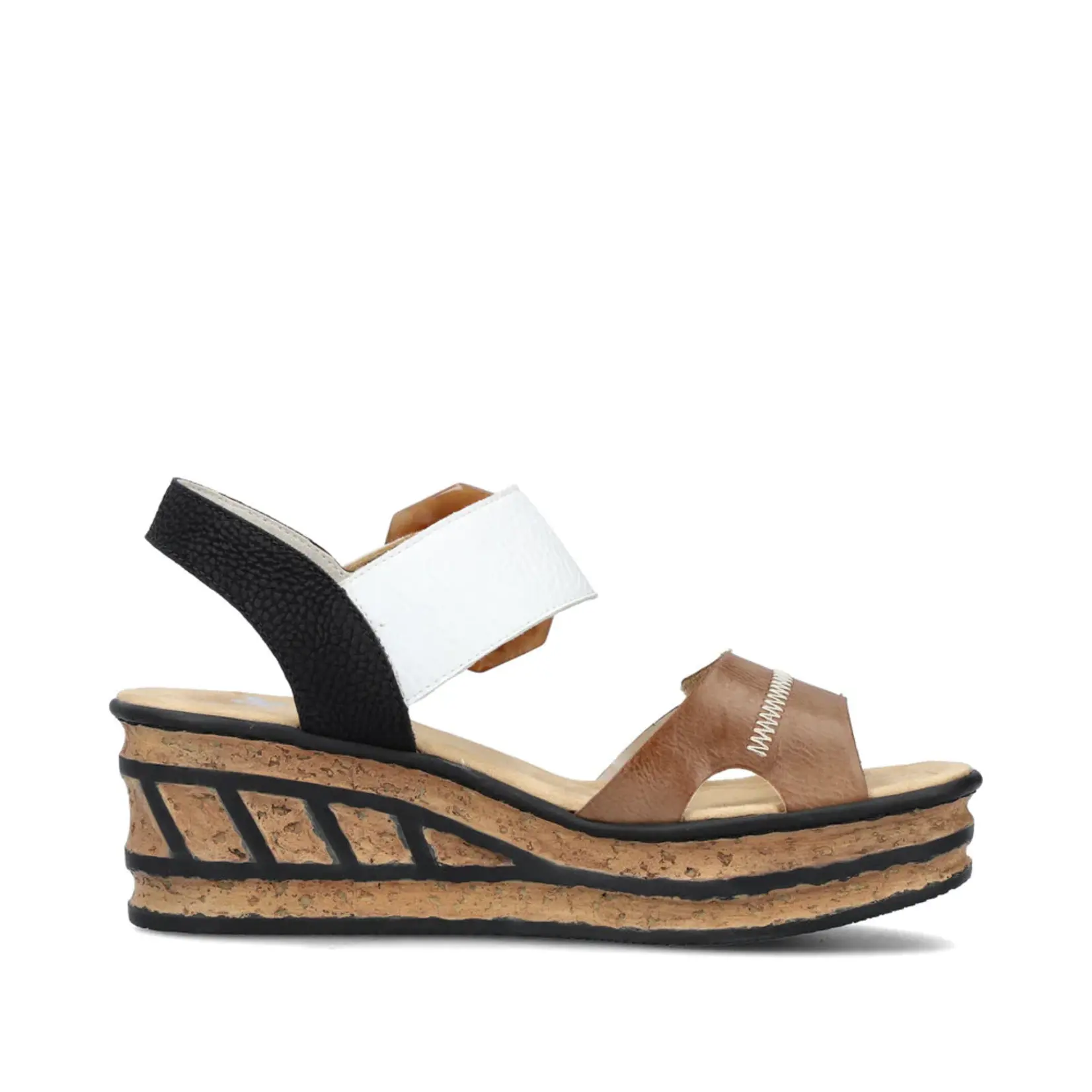 Rieker RIEKER 68176-64 Women's Chunk Wedge (Big Buckle)