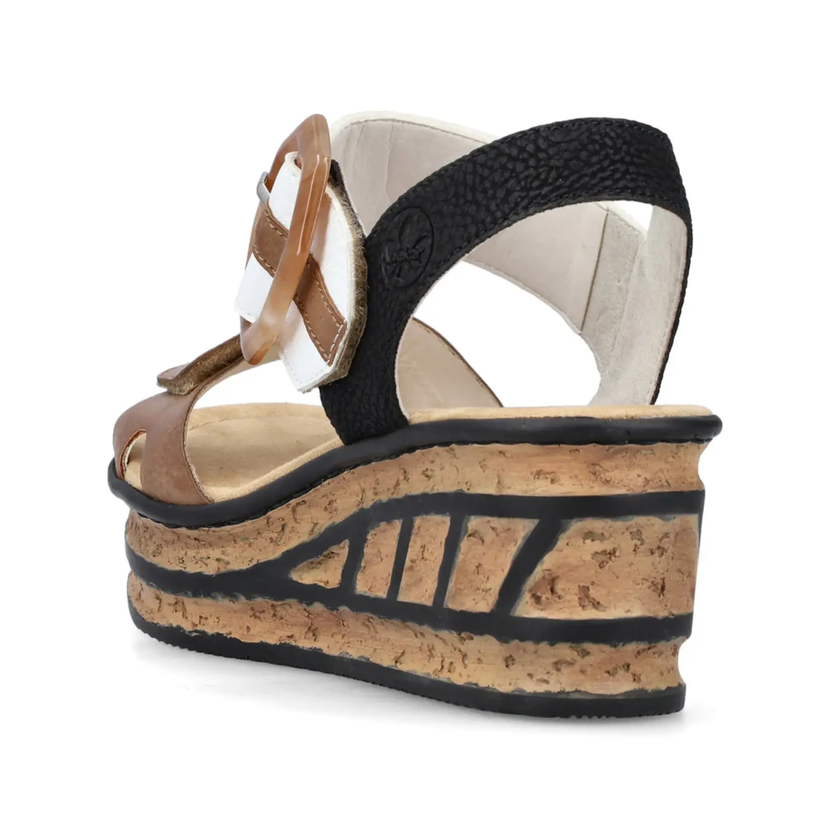 Rieker RIEKER 68176-64 Women's Chunk Wedge (Big Buckle)
