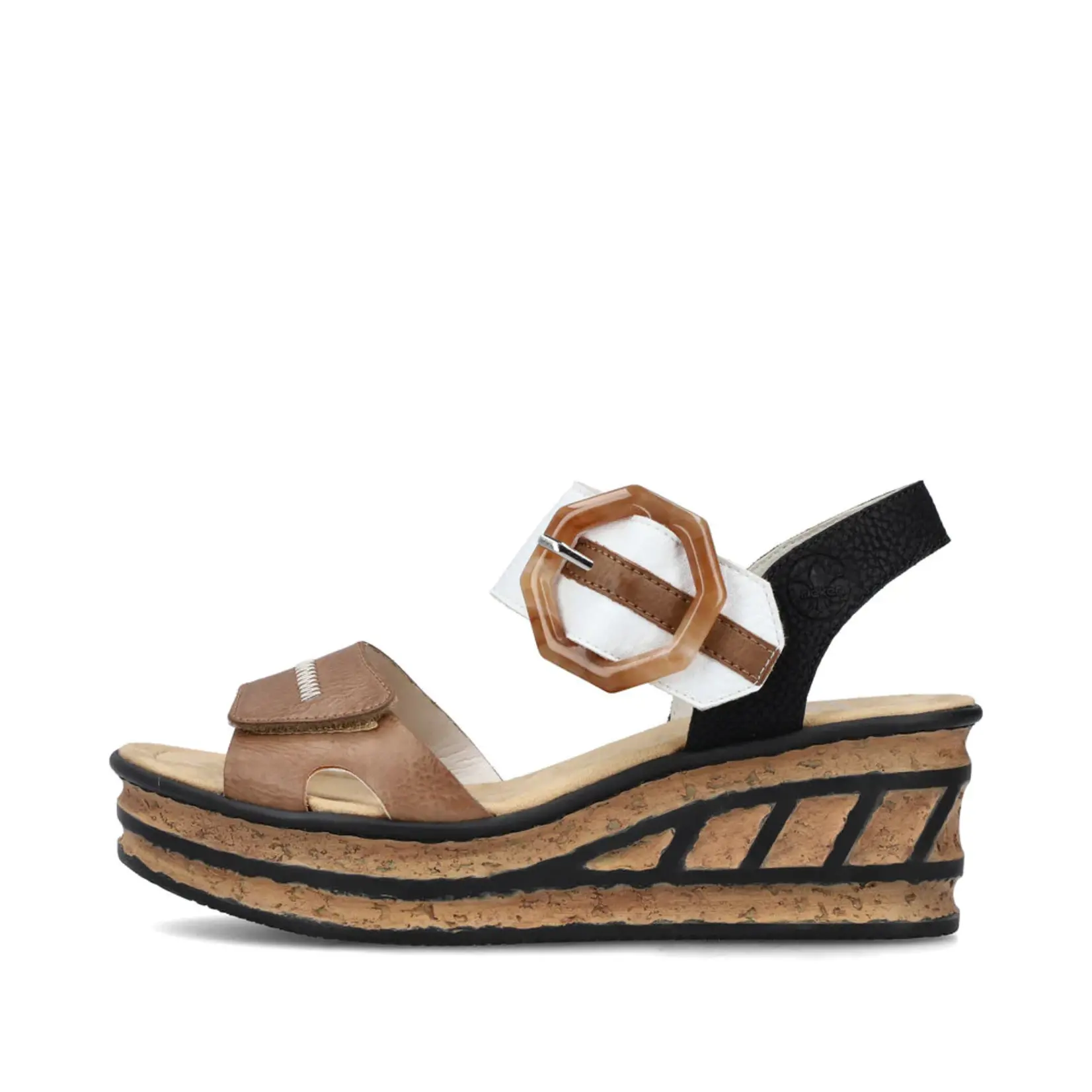Rieker RIEKER 68176-64 Women's Chunk Wedge (Big Buckle)