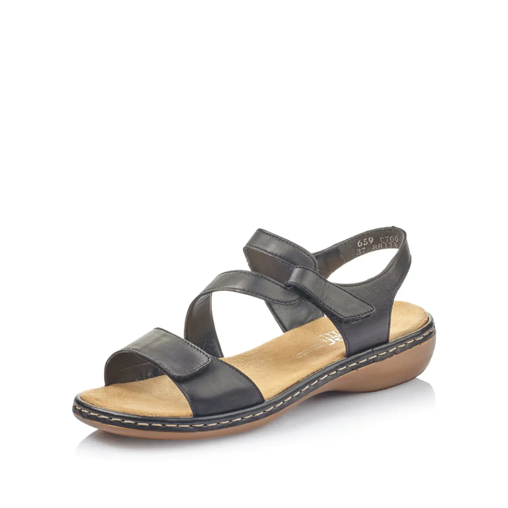 Rieker RIEKER 659C7-00 Women's Velcro Sandal