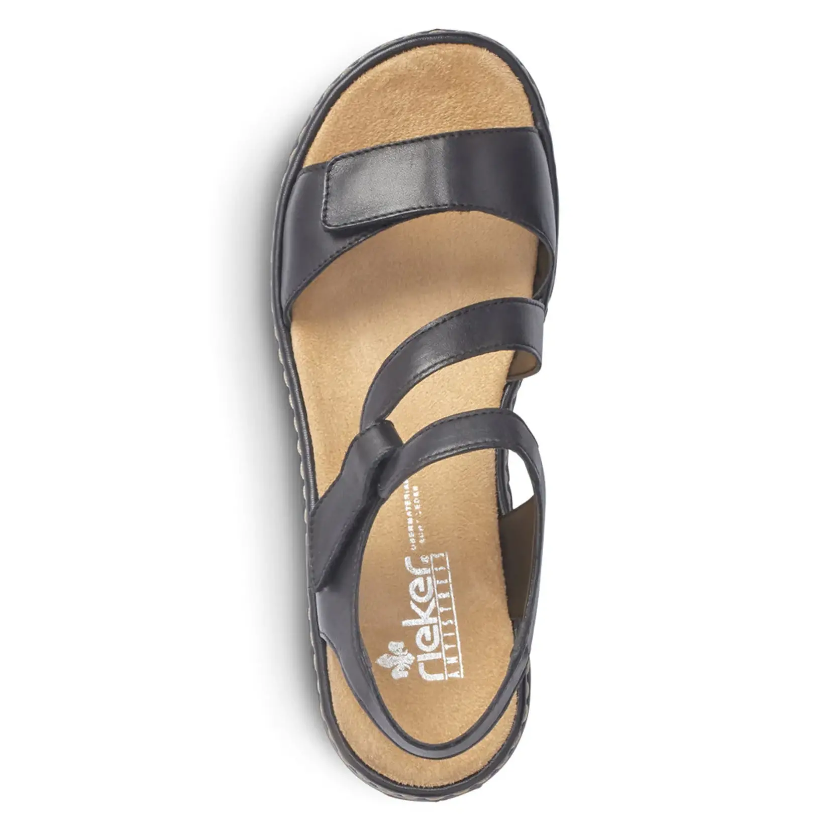 Rieker RIEKER 659C7-00 Women's Velcro Sandal