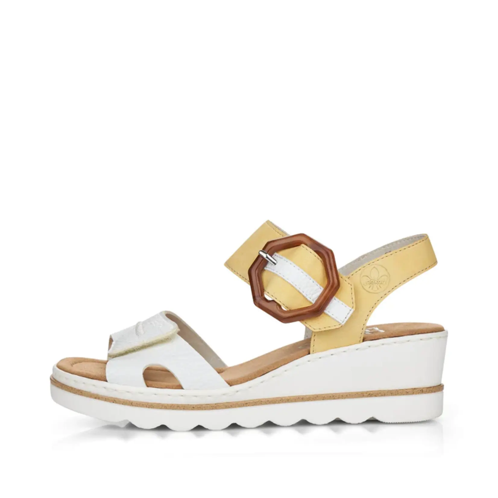 Rieker RIEKER 67476-69 Wedge Sandal (Big Buckle)