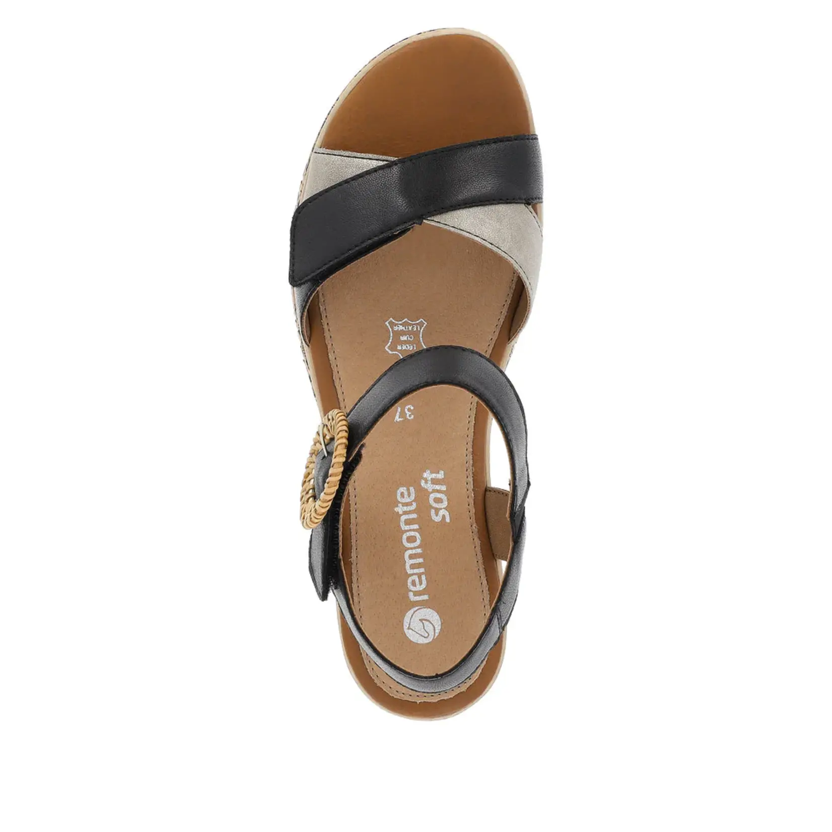 Rieker REMONTE D3067-02 Wedge Sandal