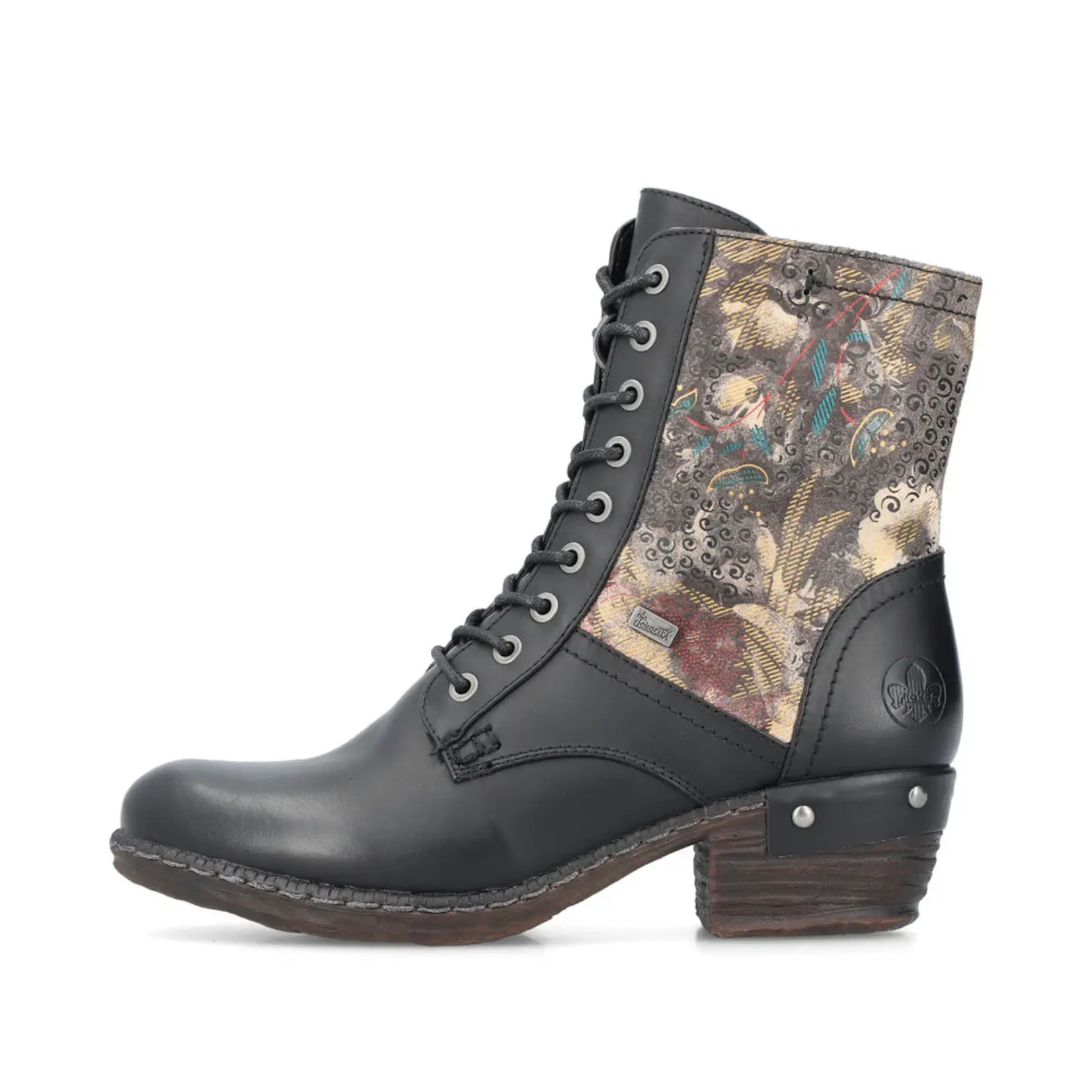 Rieker RIEKER 93614-00 Lace Bootie (Floral)