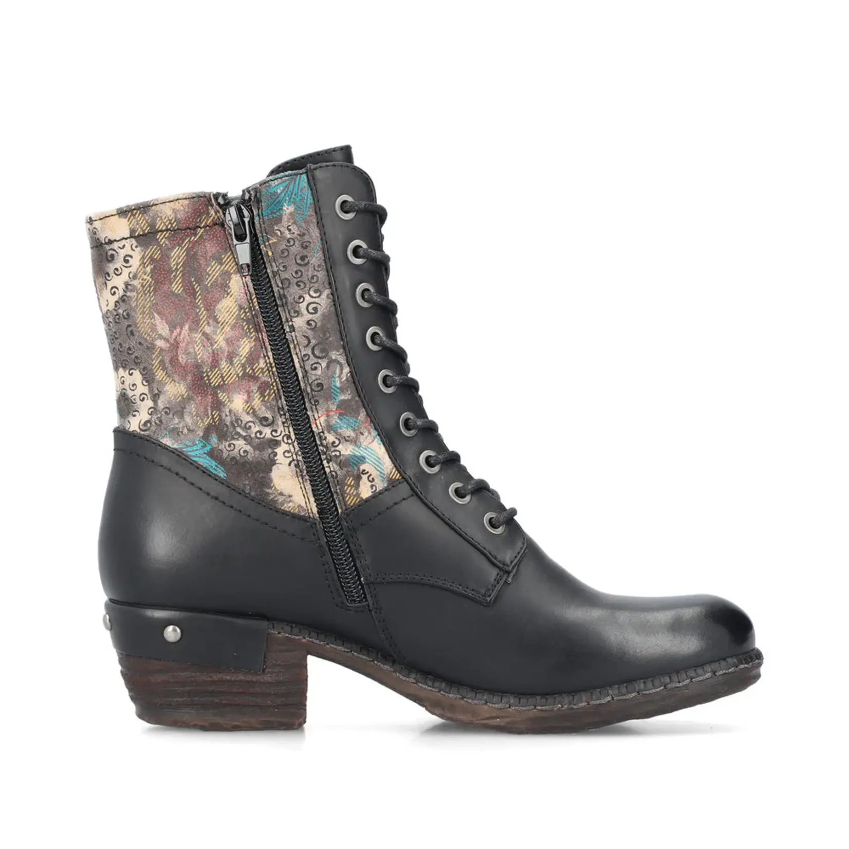 Rieker RIEKER 93614-00 Lace Bootie (Floral)