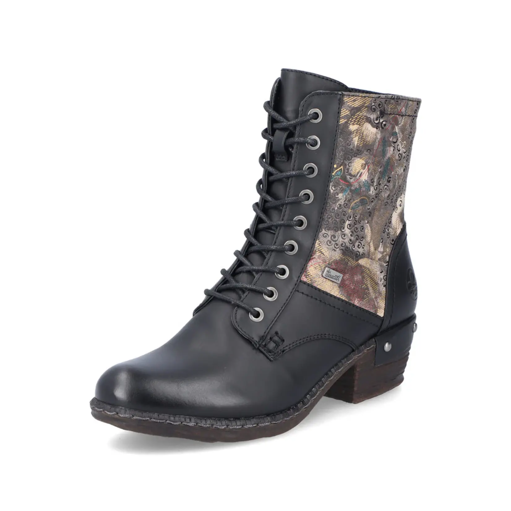 Rieker RIEKER 93614-00 Lace Bootie (Floral)