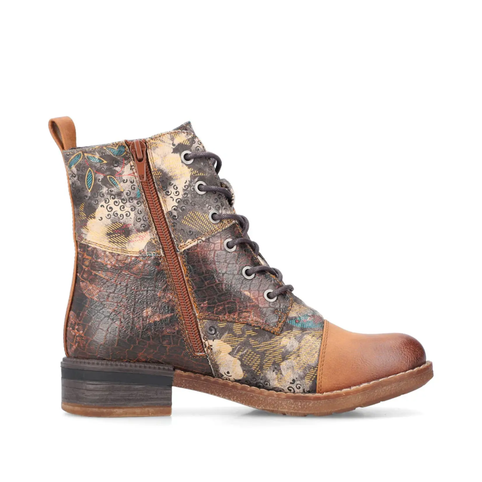 Rieker RIEKER 94611-90 Women's Lace Bootie (Floral)