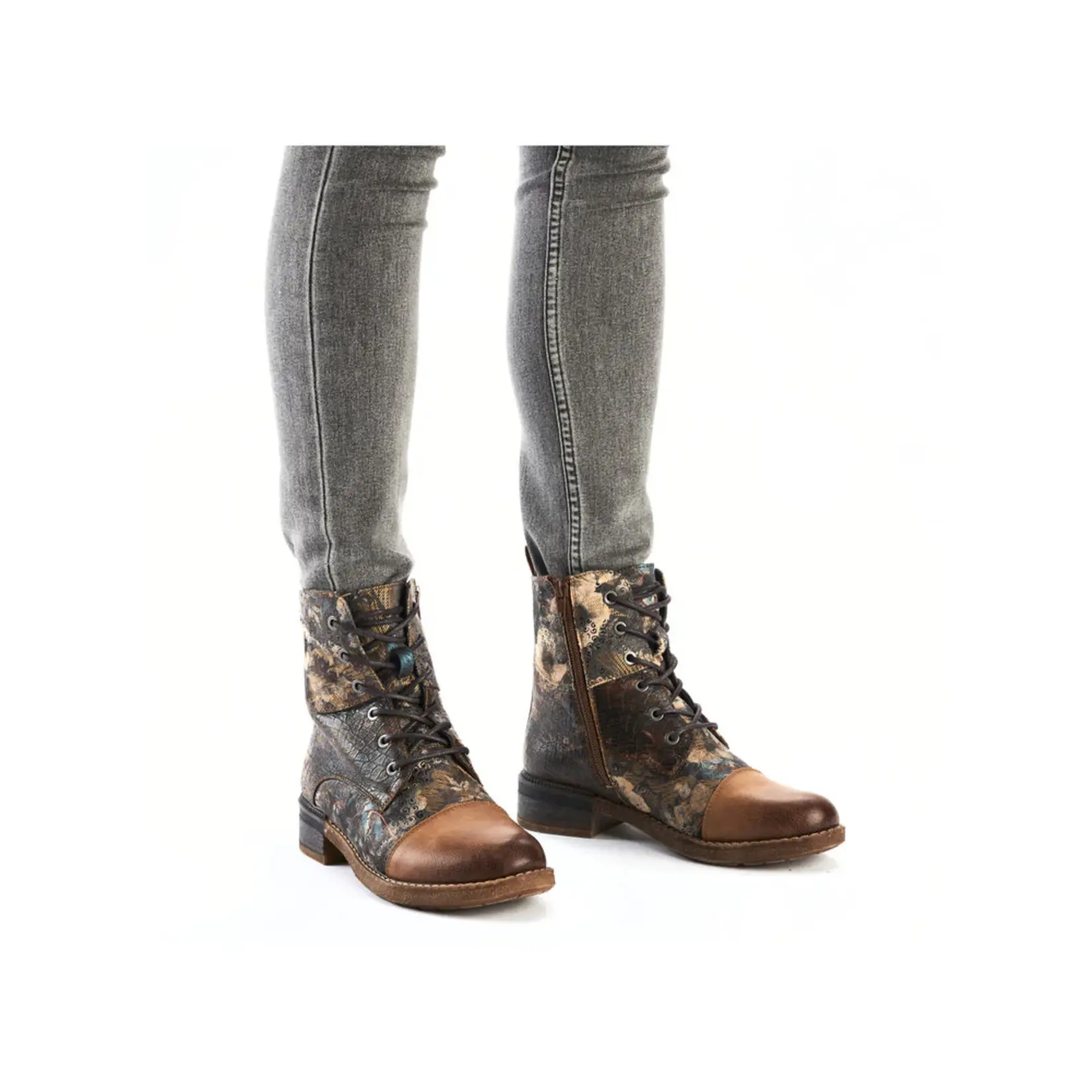 Rieker RIEKER 94611-90 Lace Bootie (Floral)