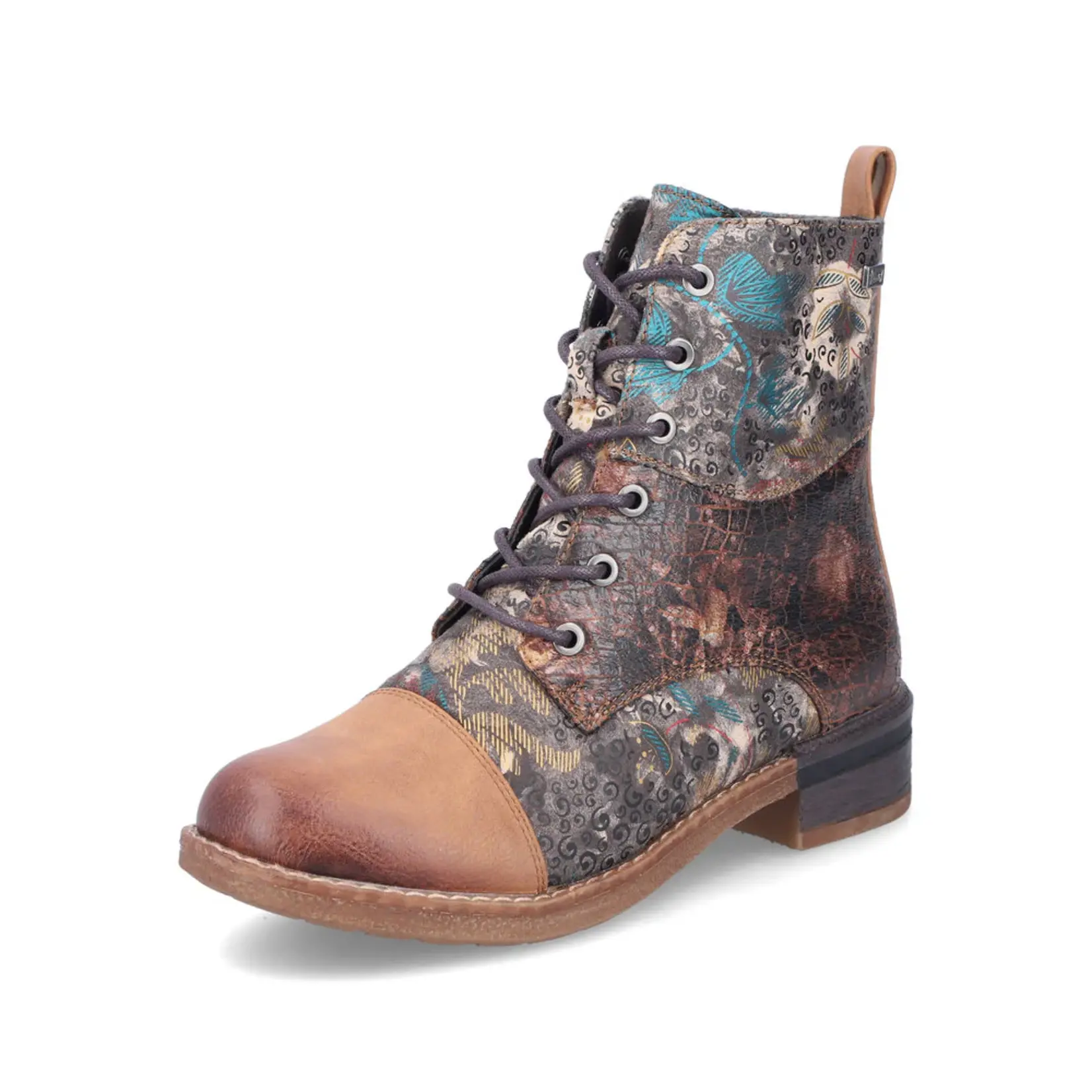 Rieker RIEKER 94611-90 Women's Lace Bootie (Floral)