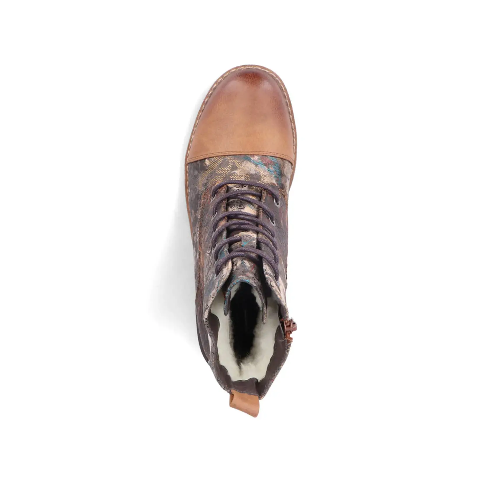 Rieker RIEKER 94611-90 Women's Lace Bootie (Floral)