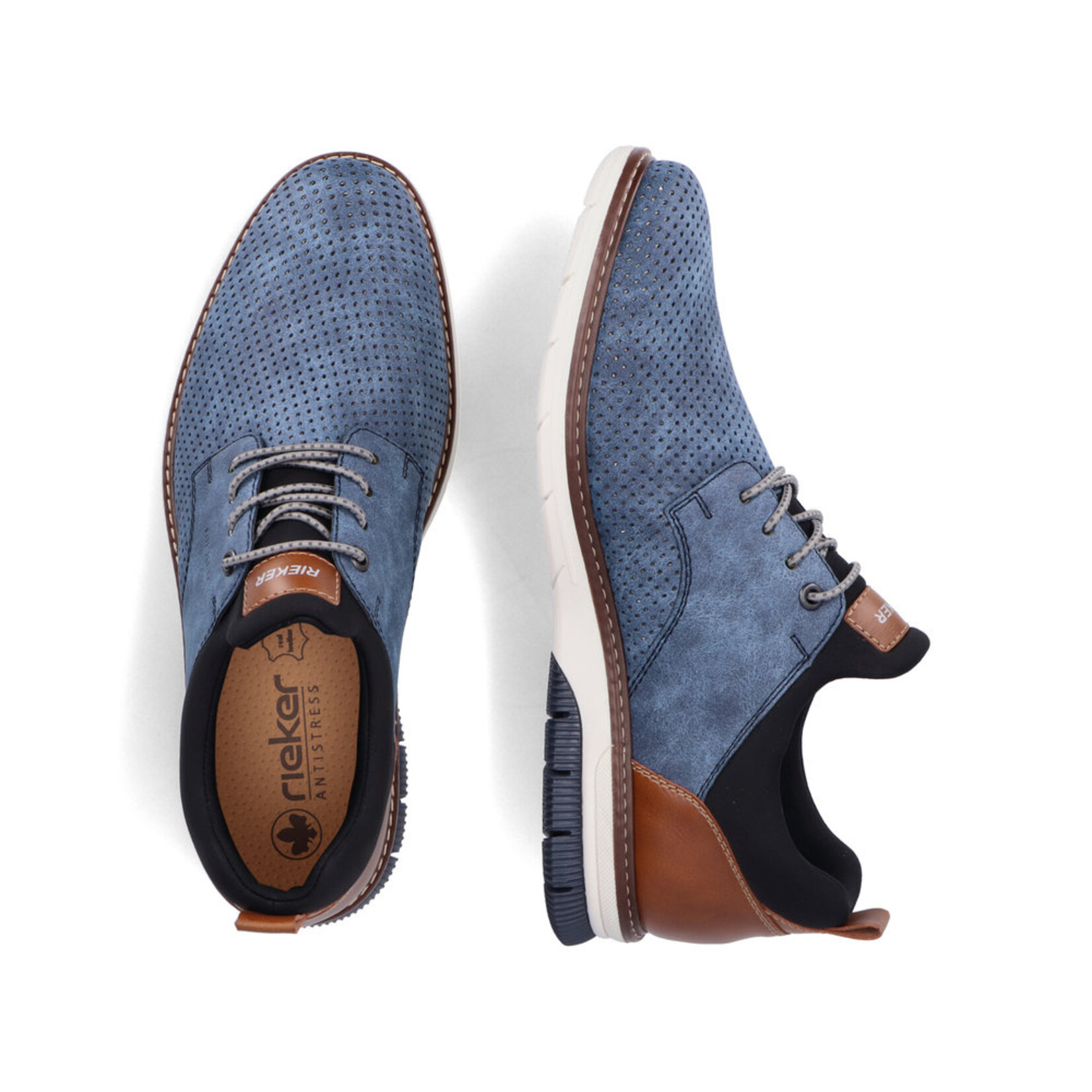 Rieker RIEKER 14450-14 Men's Lace-Up (Contrast Sole)