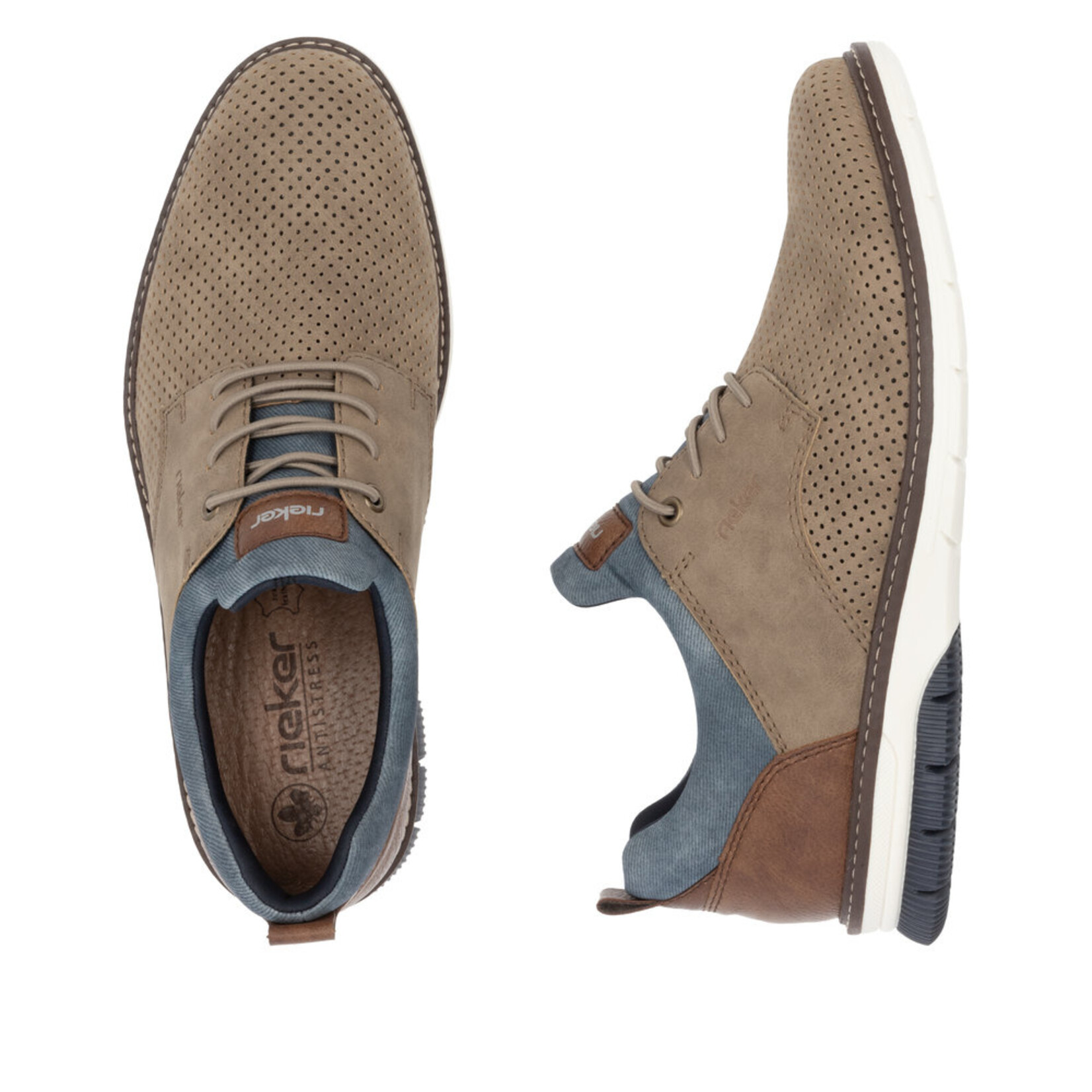 RIEKER 14450-64 Lace-Up (Contrast Sole)