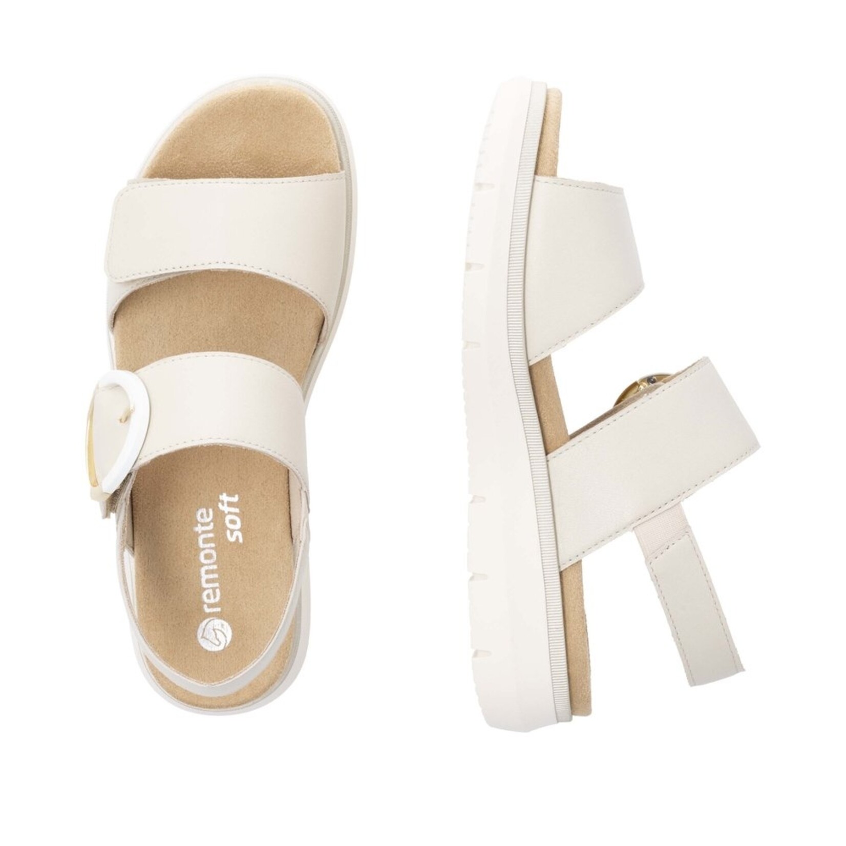 Rieker REMONTE D2K50-80 Velcro Sandal (Big Buckle)