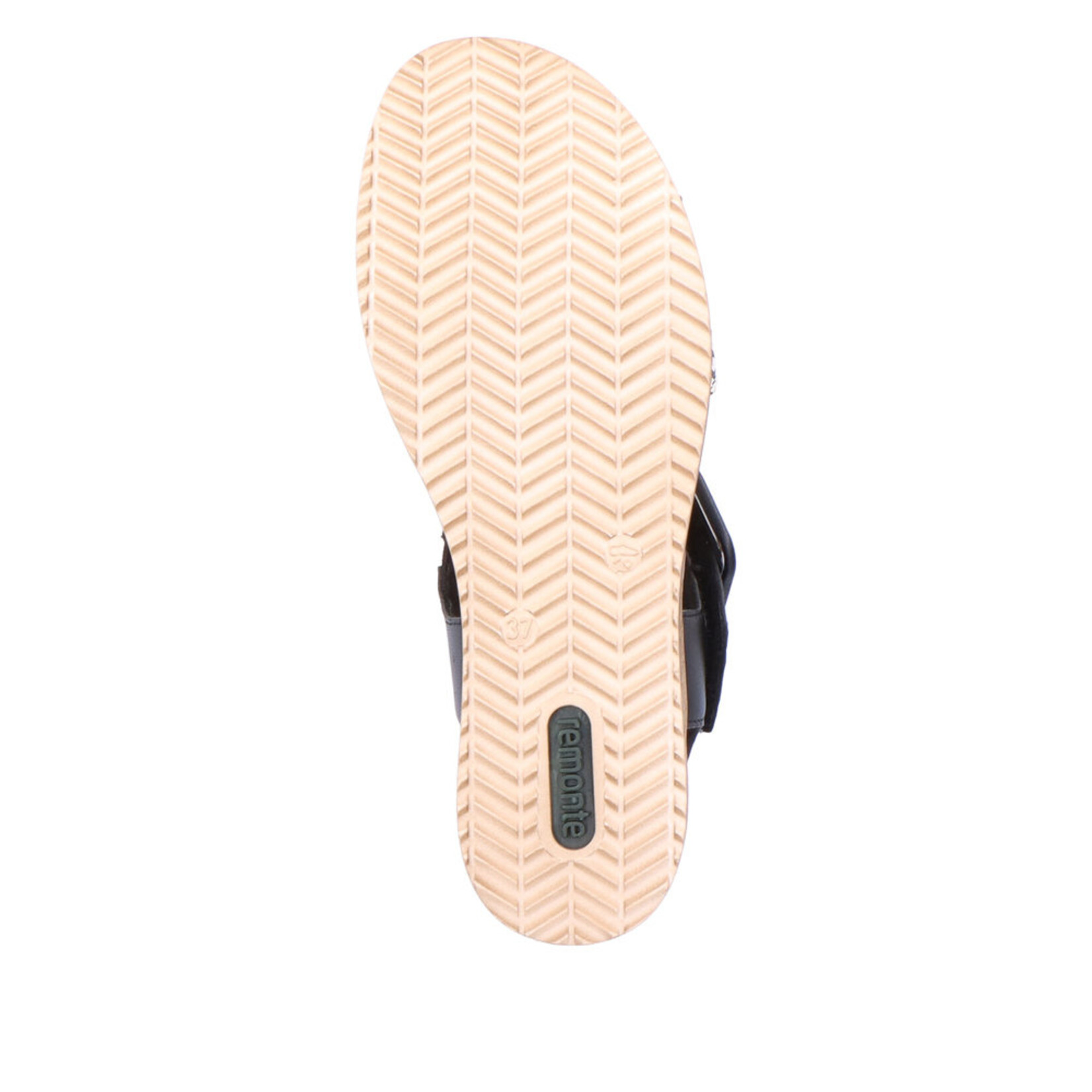 Remonte REMONTE D6453-01 Wedge Sandal (Big Buckle)