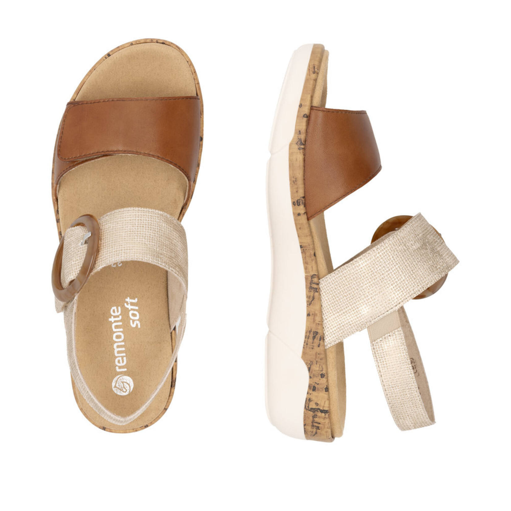 Remonte REMONTE R6853-90 Women's Velcro Sandal (Big Buckle)