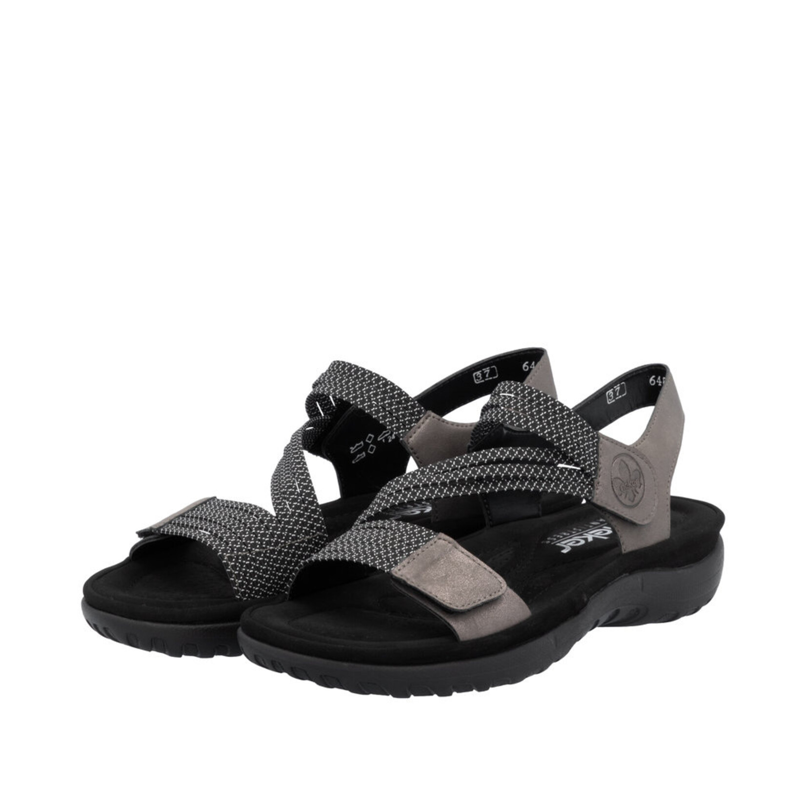 Rieker RIEKER 64870-42 Velcro Sandal (Thin Bands)