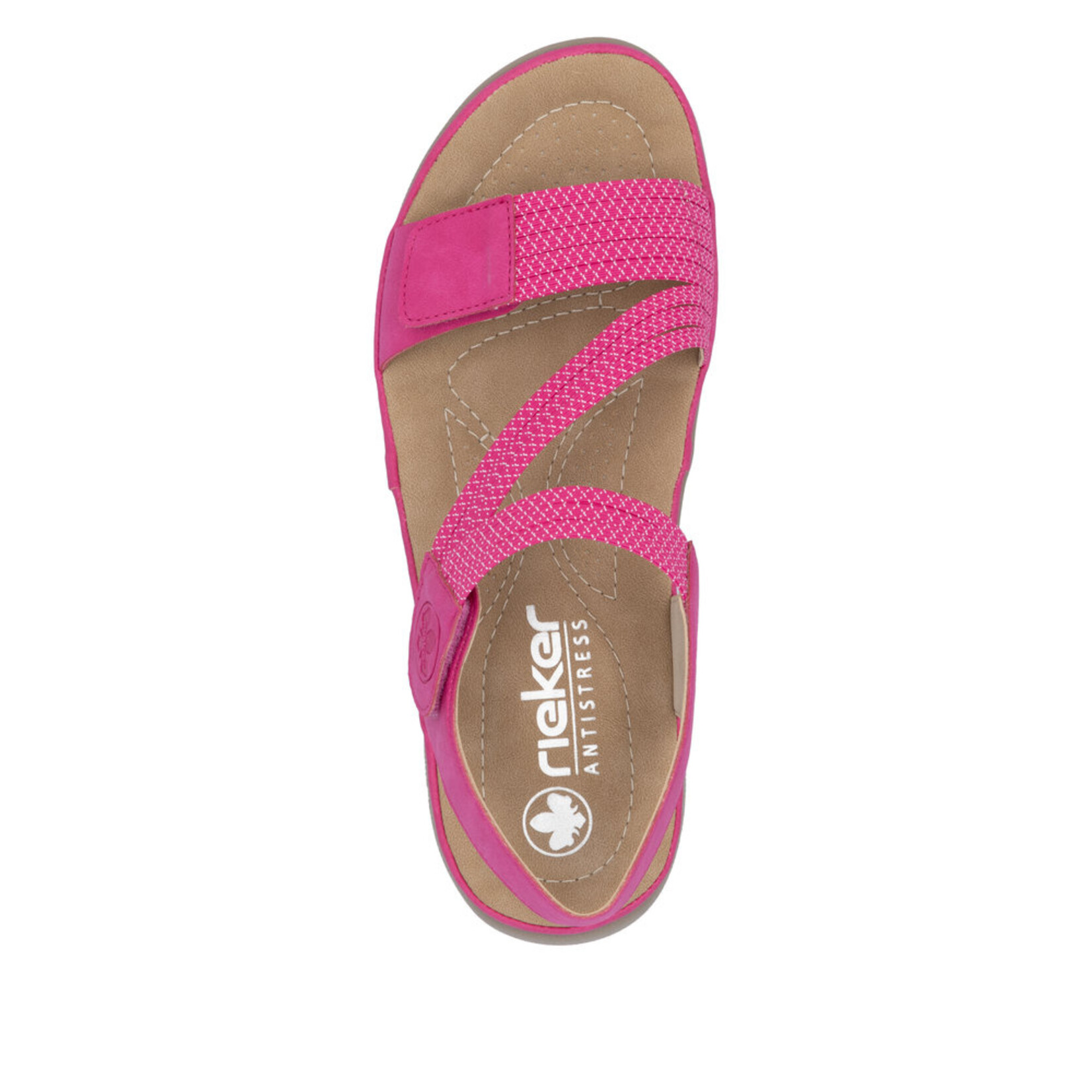 Rieker RIEKER 64870-31 Velcro Sandal (Thin Bands)