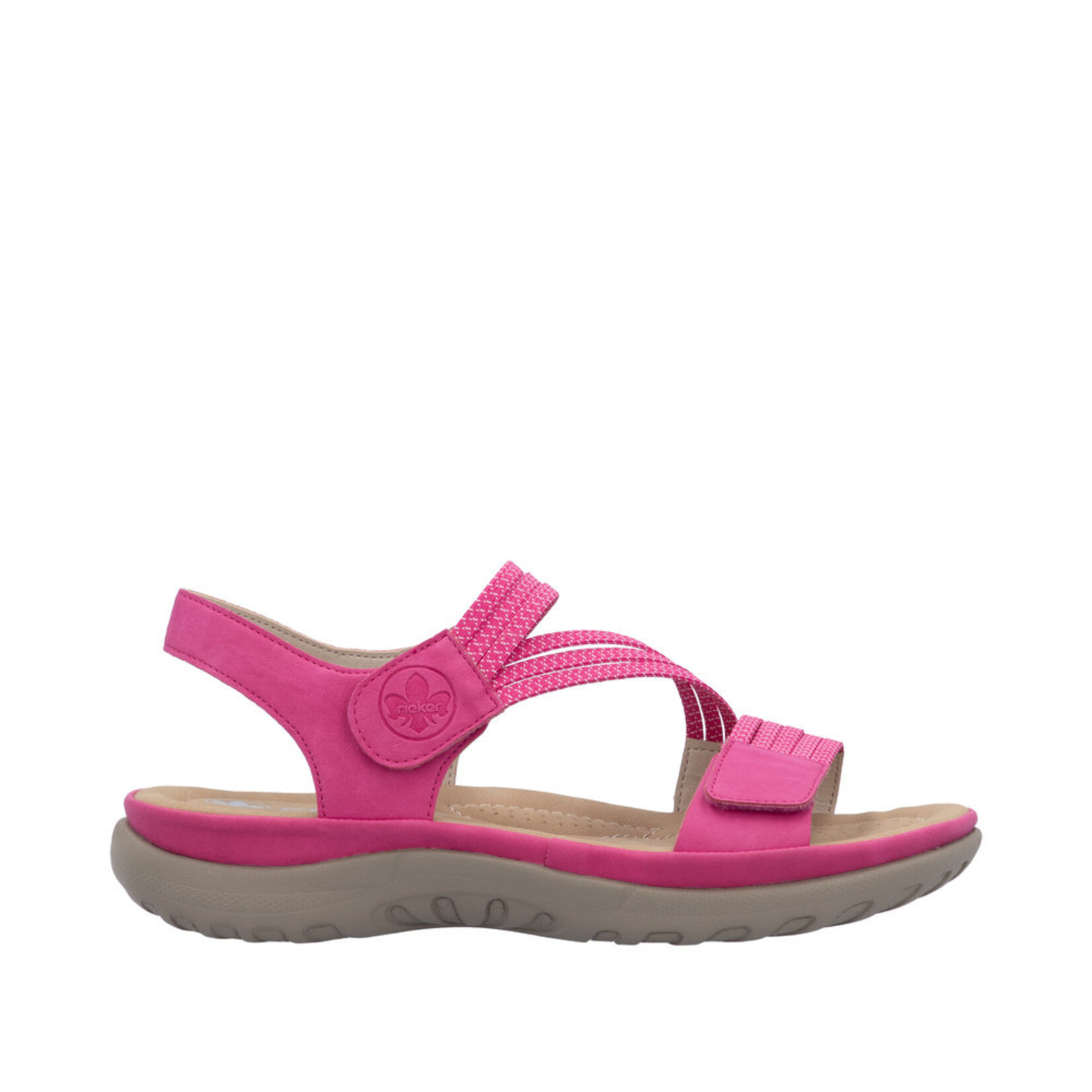 Rieker RIEKER 64870-31 Velcro Sandal (Thin Bands)