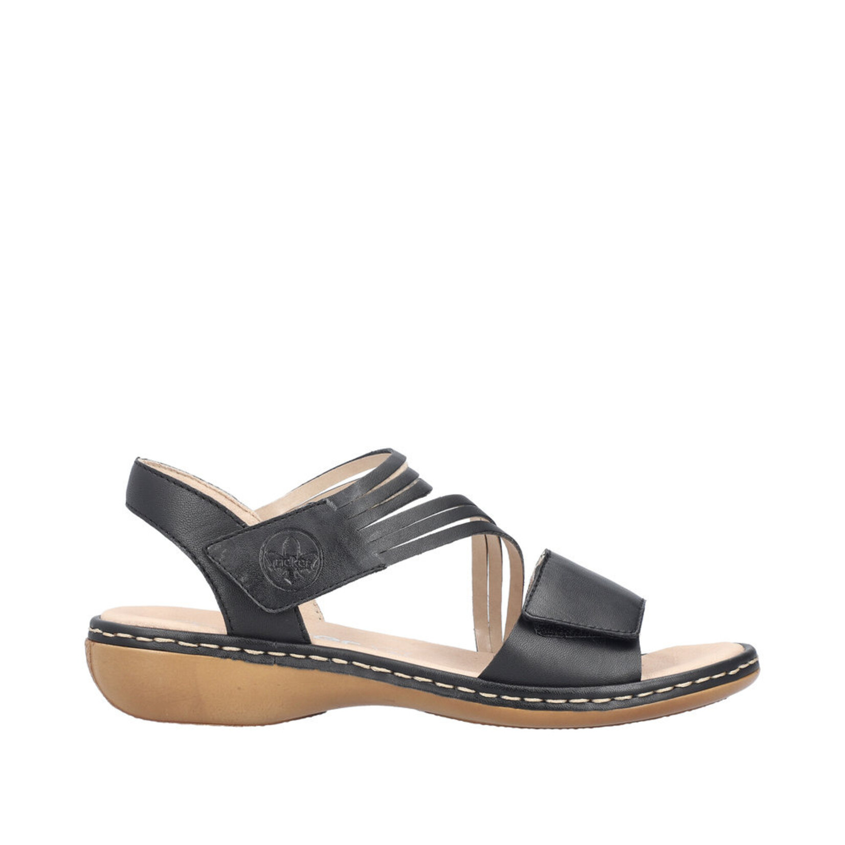 Rieker RIEKER 65964-00 Velcro Sandal (Thick Band)